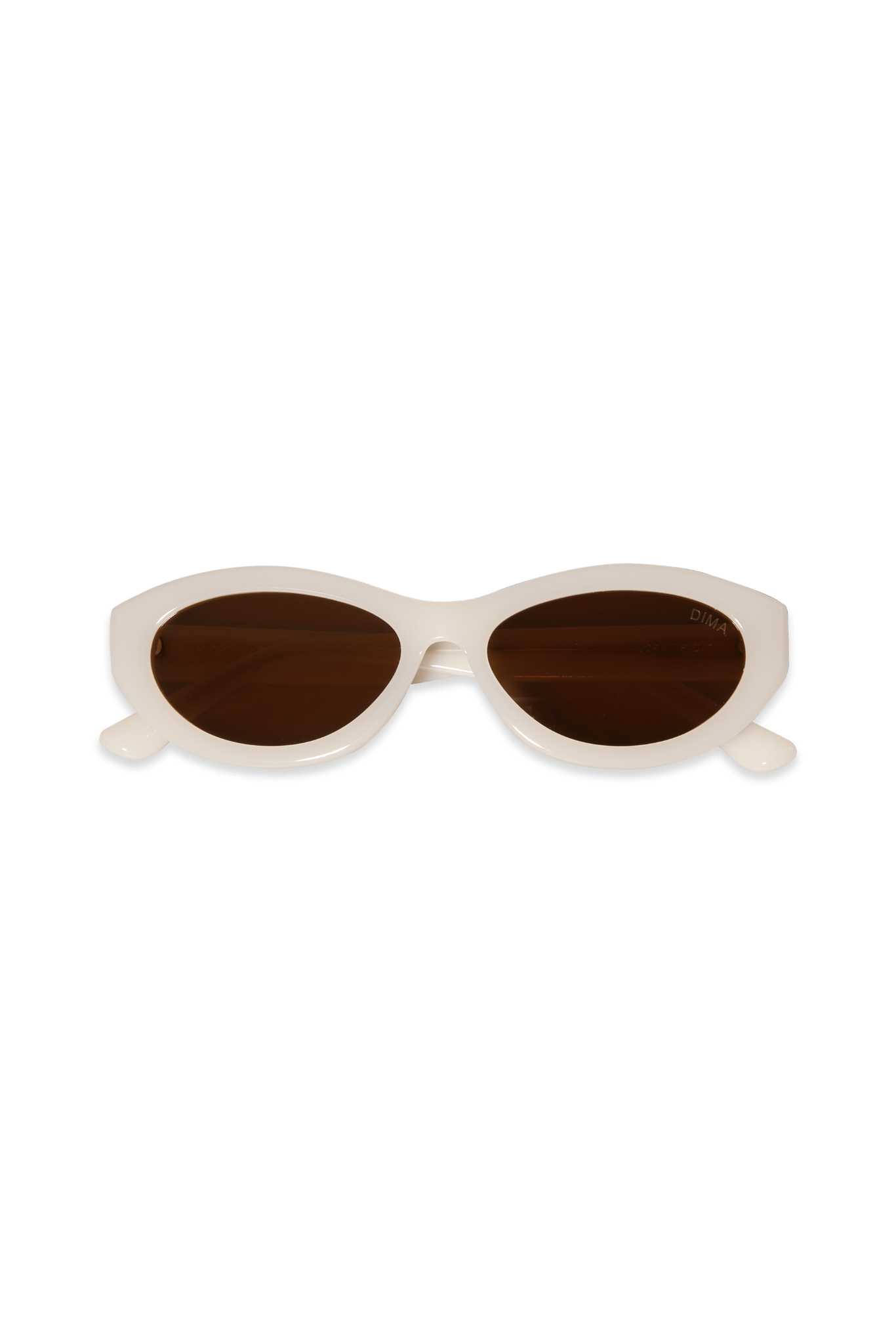 DIMA Eyewear Audra Milky White Frame Brown Lens 3