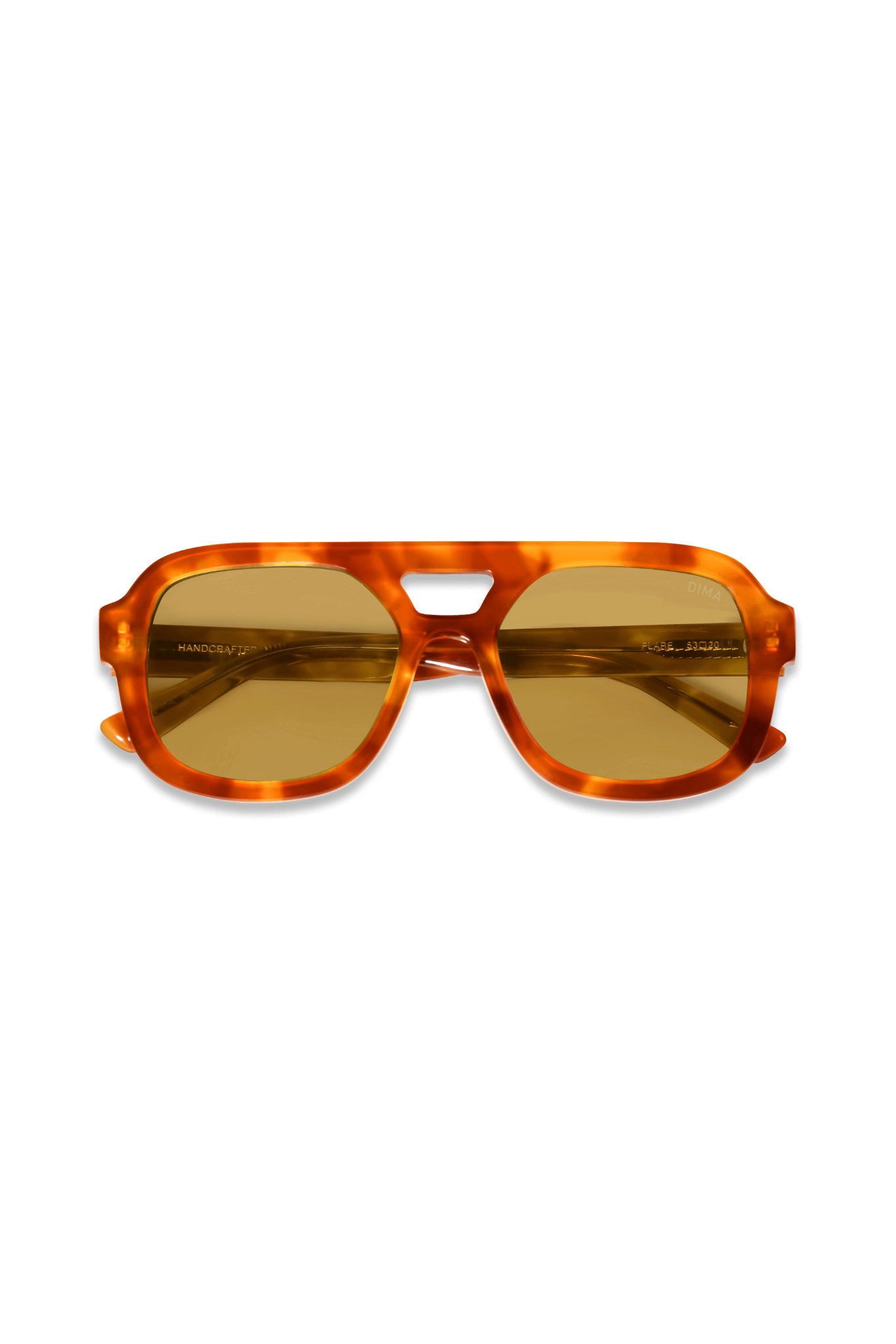 DIMA Eyewear Flare Havana Frame Yellow Lens 2