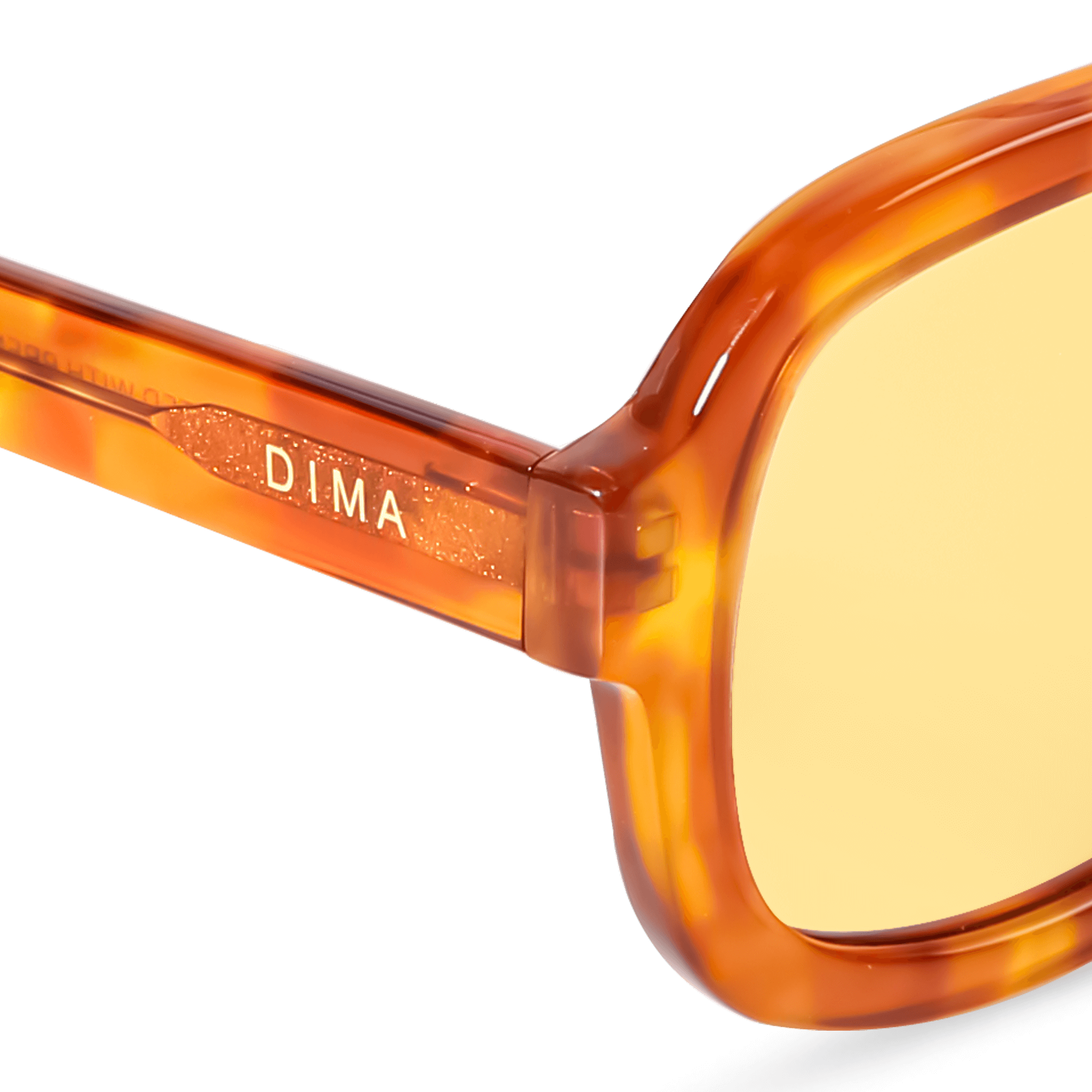 DIMA Eyewear Flare Havana Frame Yellow Lens 5