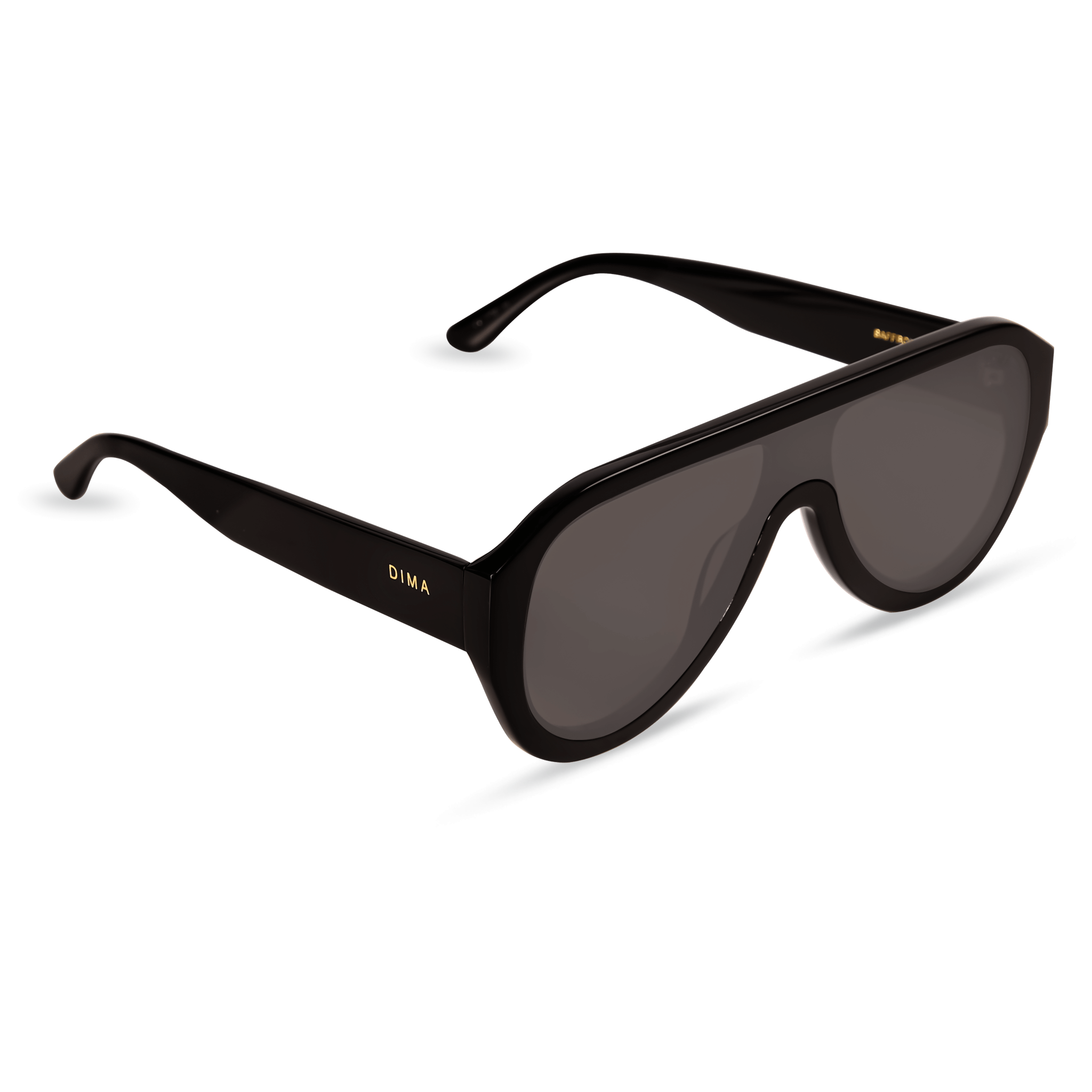 DIMA Eyewear Saffron Black Frame Grey Lens 1