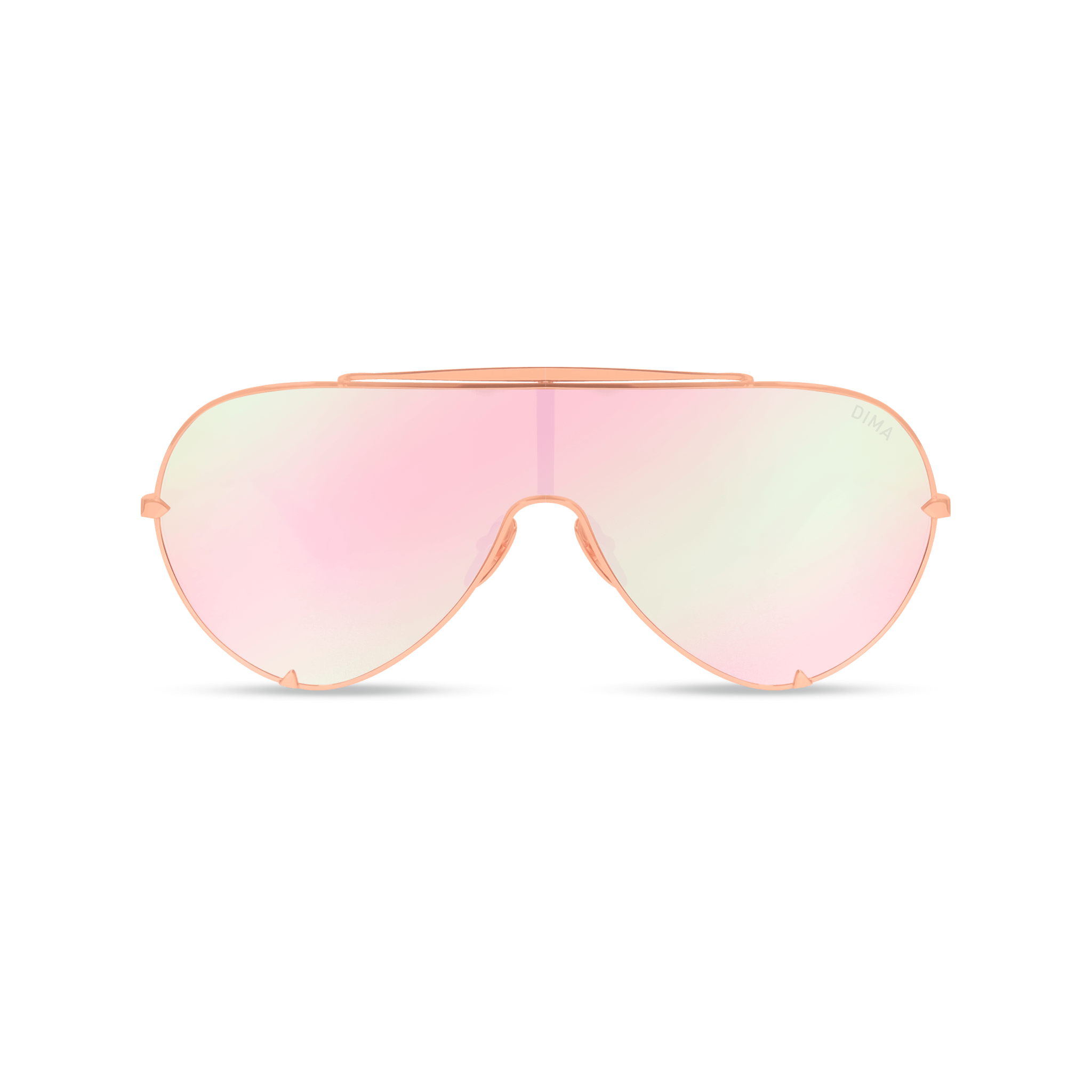 DIMA Eyewear Skyra Rose Gold Pink Frame Pink Mirror Lens 2