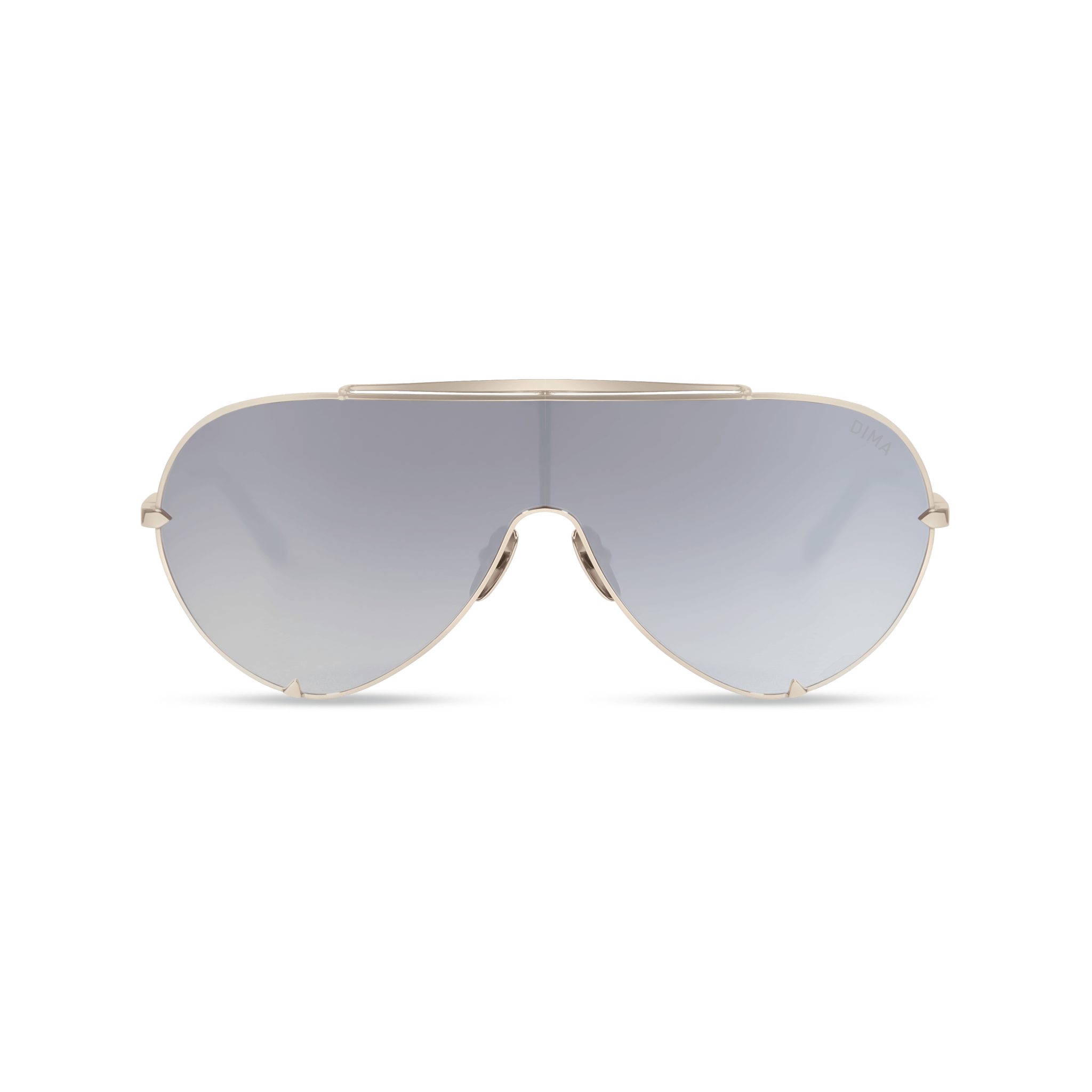 DIMA Eyewear Skyra Silver Crystal Grey Frame Grey Gradient Mirror Lens 3