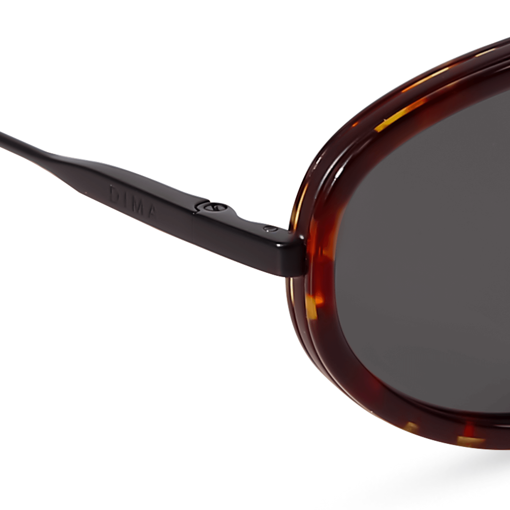 DIMA Eyewear Solis Black Dark Tortoise Frame Grey Lens 5