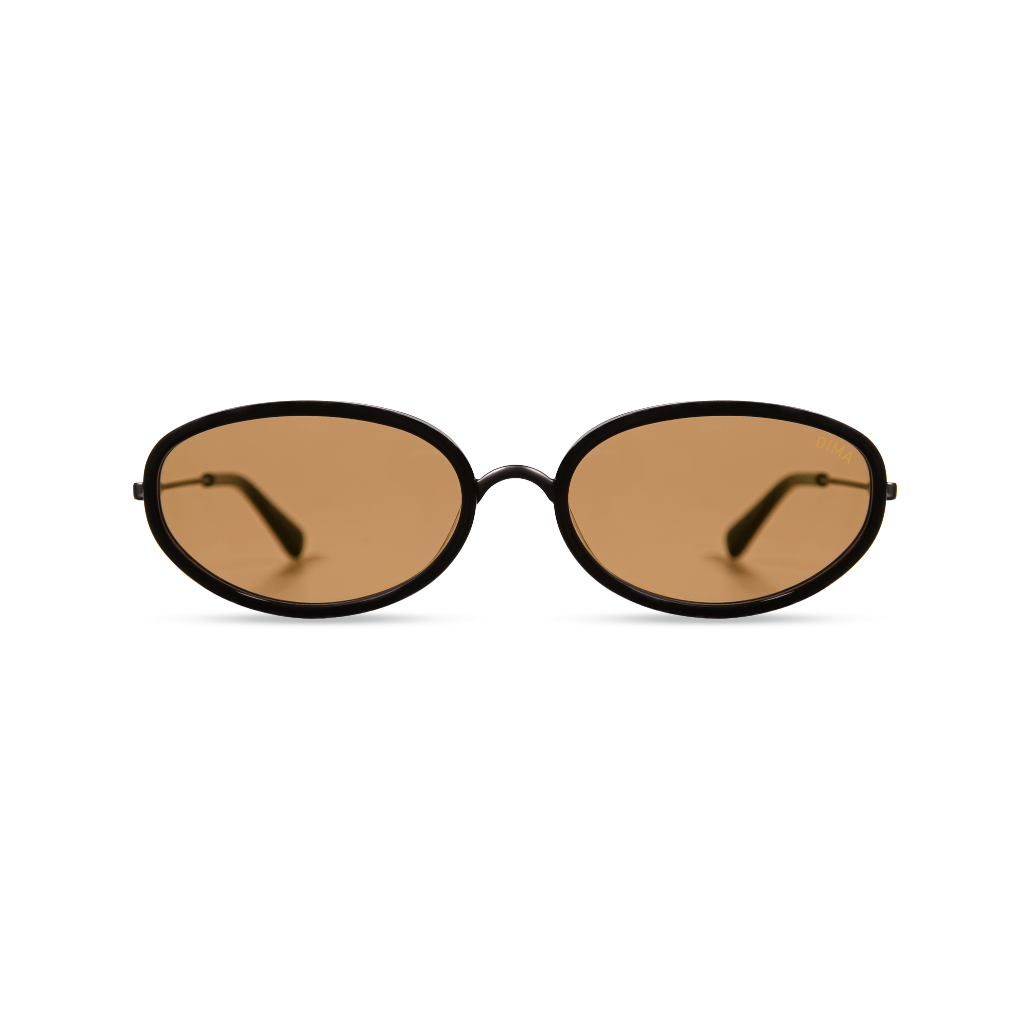 DIMA Eyewear Solis Black Frame Light Brown Lens 2