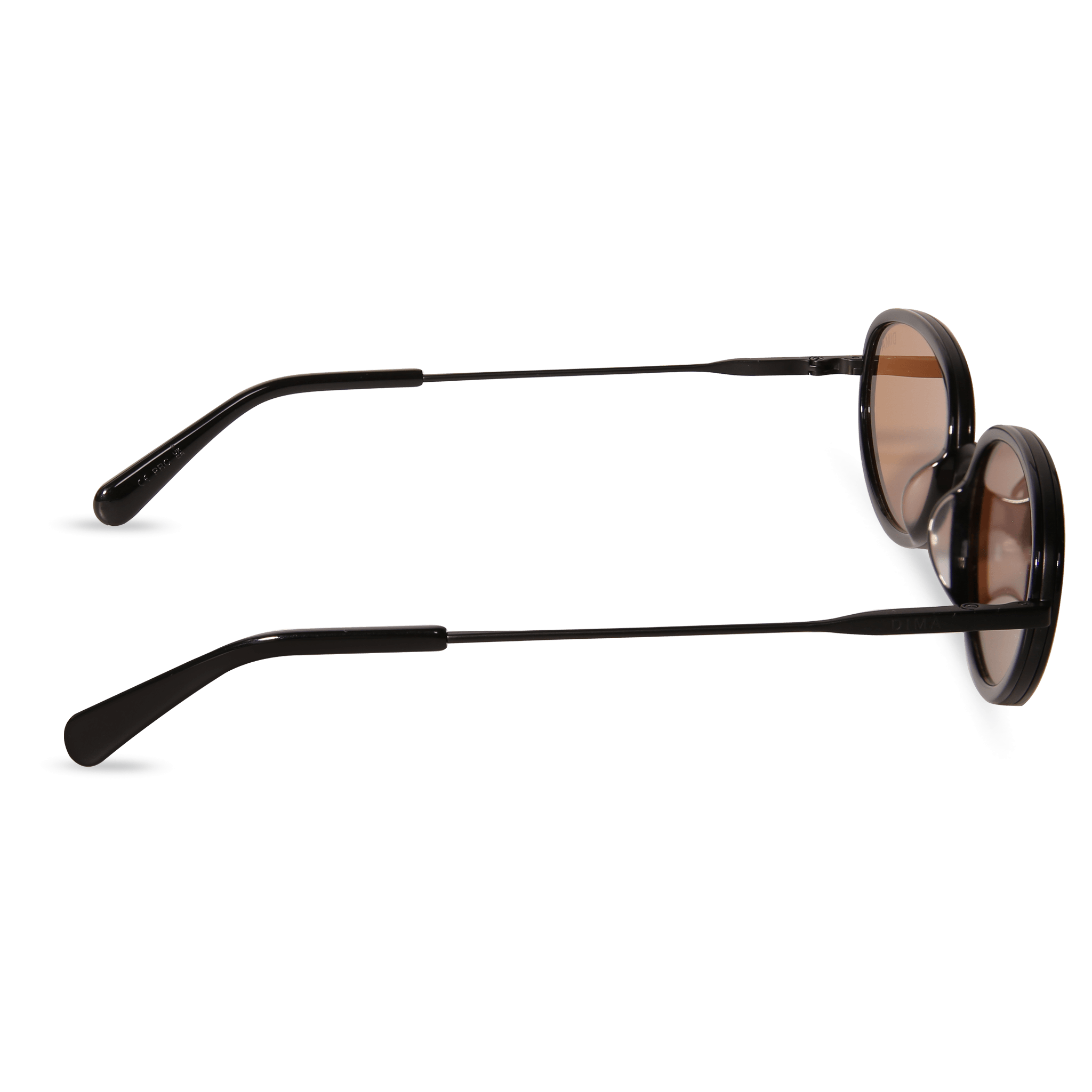 DIMA Eyewear Solis Black Frame Light Brown Lens 4