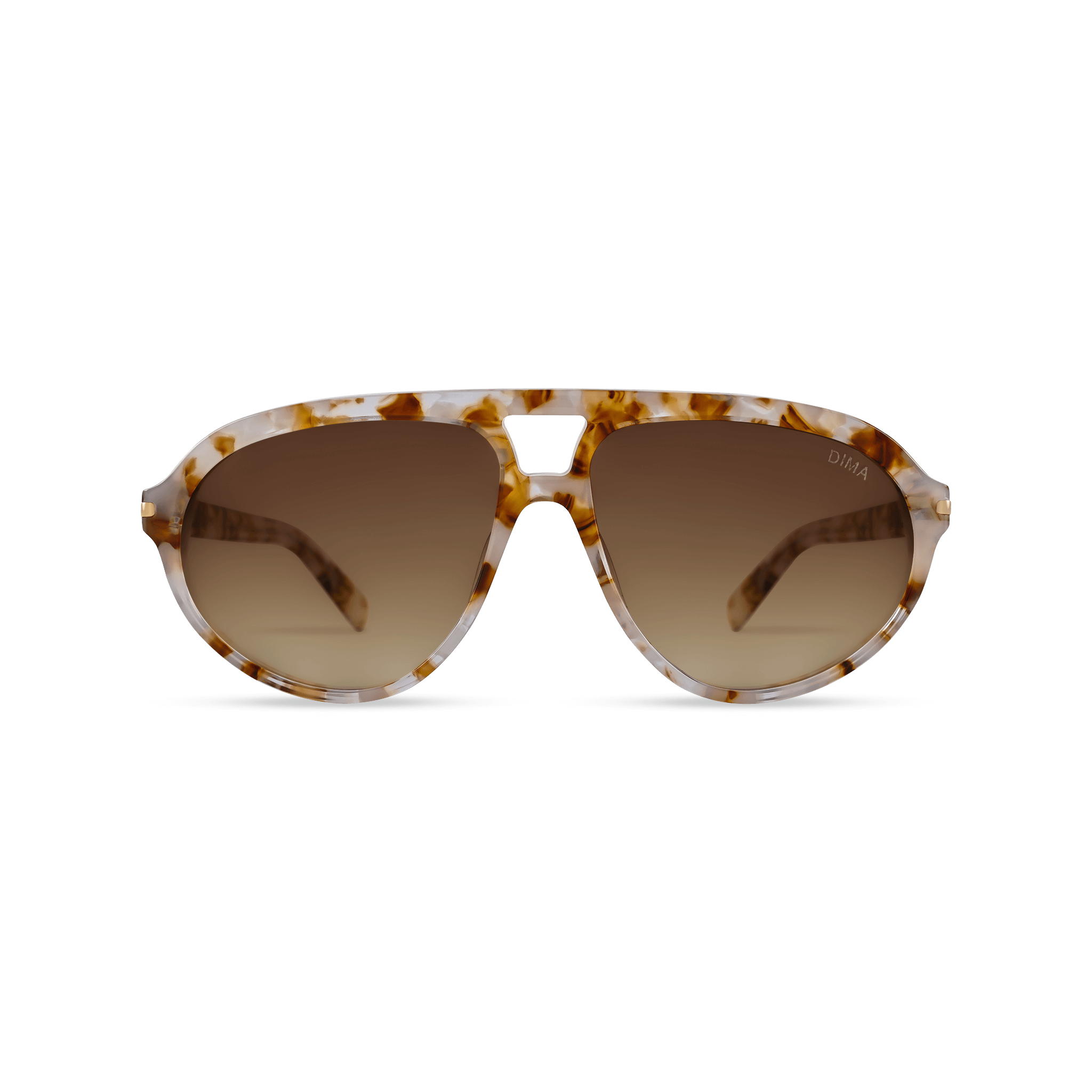 DIMA Sunglasses Eclipz Brown Pearl Frame Brown Gradient Lens 1