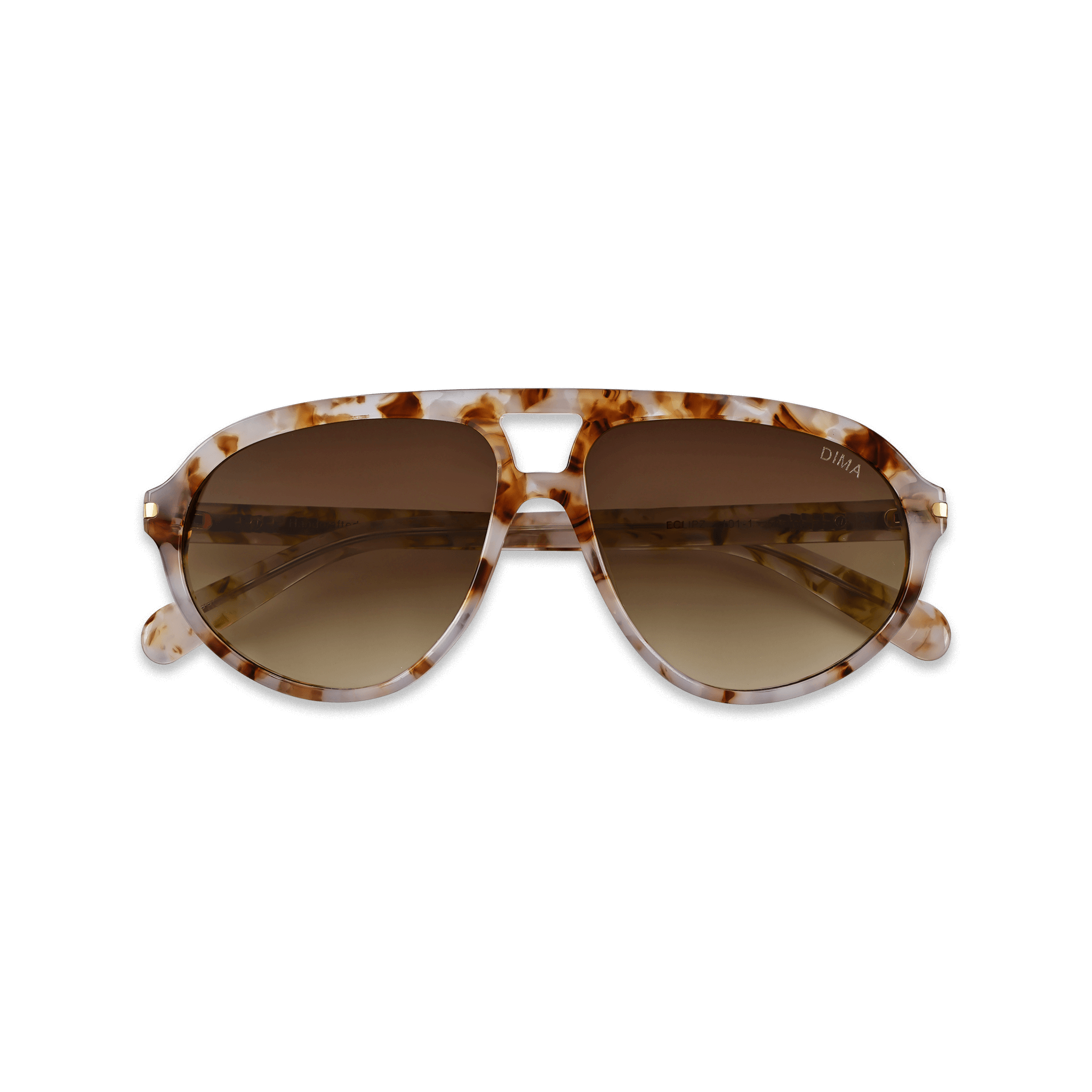 DIMA Sunglasses Eclipz Brown Pearl Frame Brown Gradient Lens 2