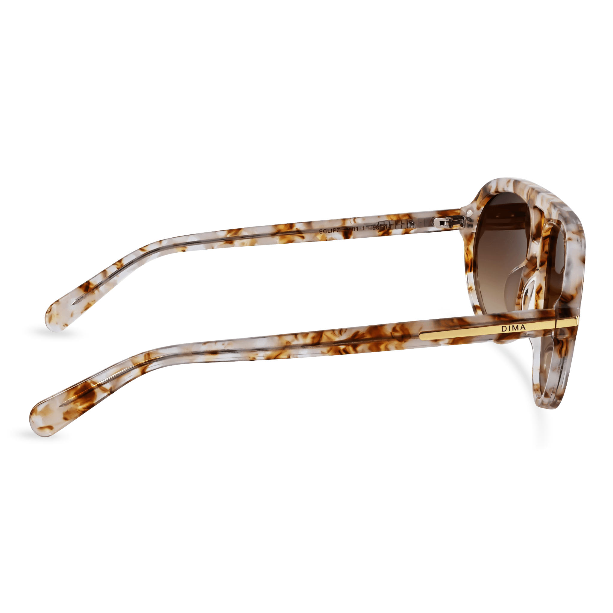 DIMA Sunglasses Eclipz Brown Pearl Frame Brown Gradient Lens 4