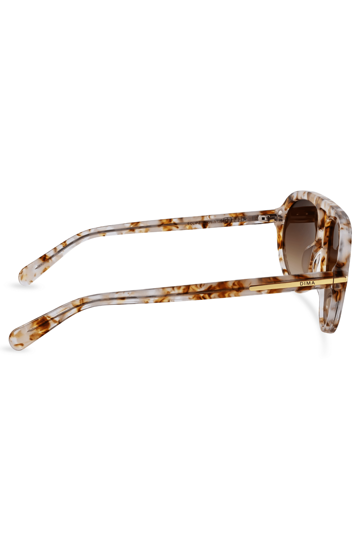 DIMA Sunglasses Eclipz Brown Pearl Frame Brown Gradient Lens 4