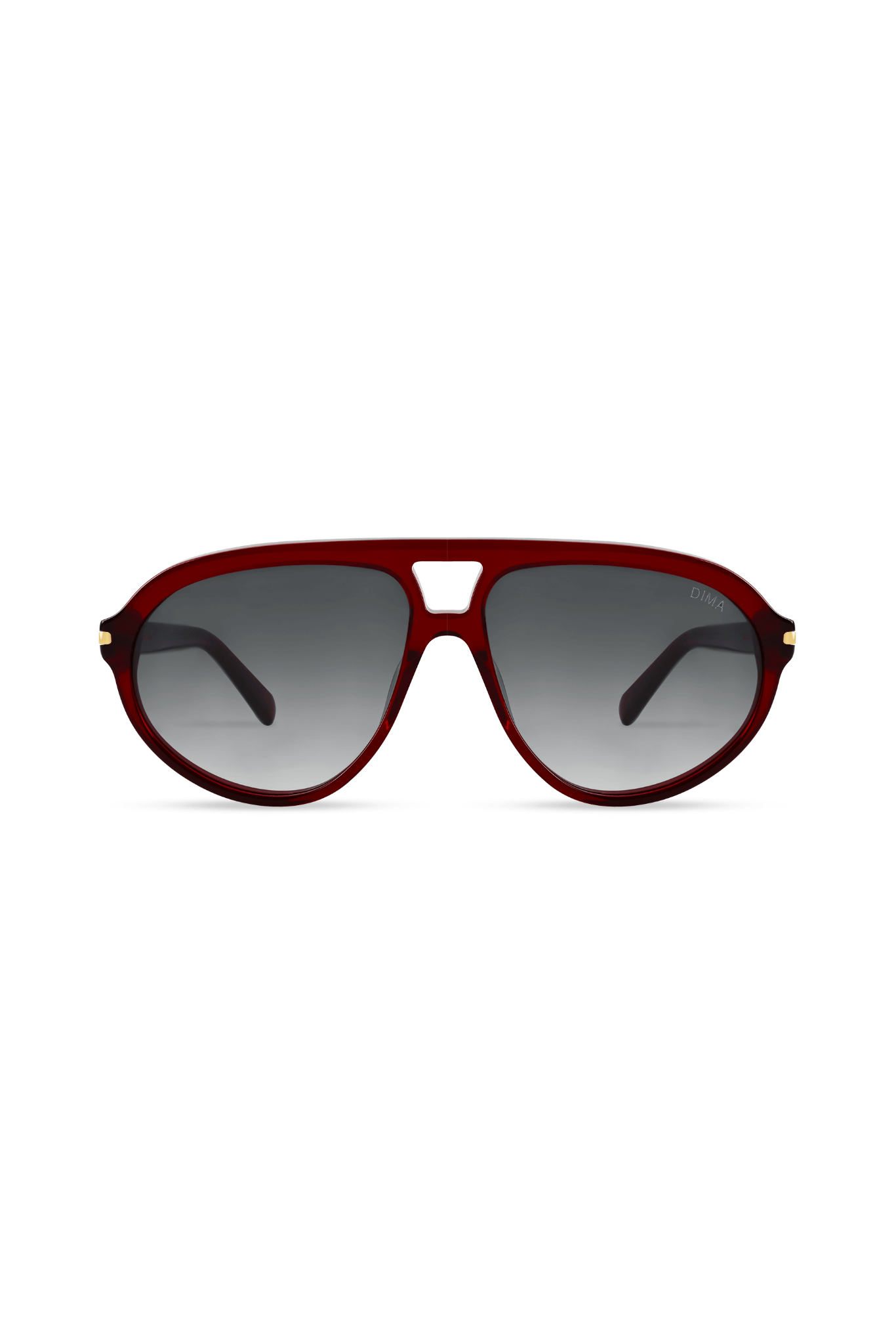 DIMA Sunglasses Eclipz Crystal Red Frame Grey Gradient Lens 1