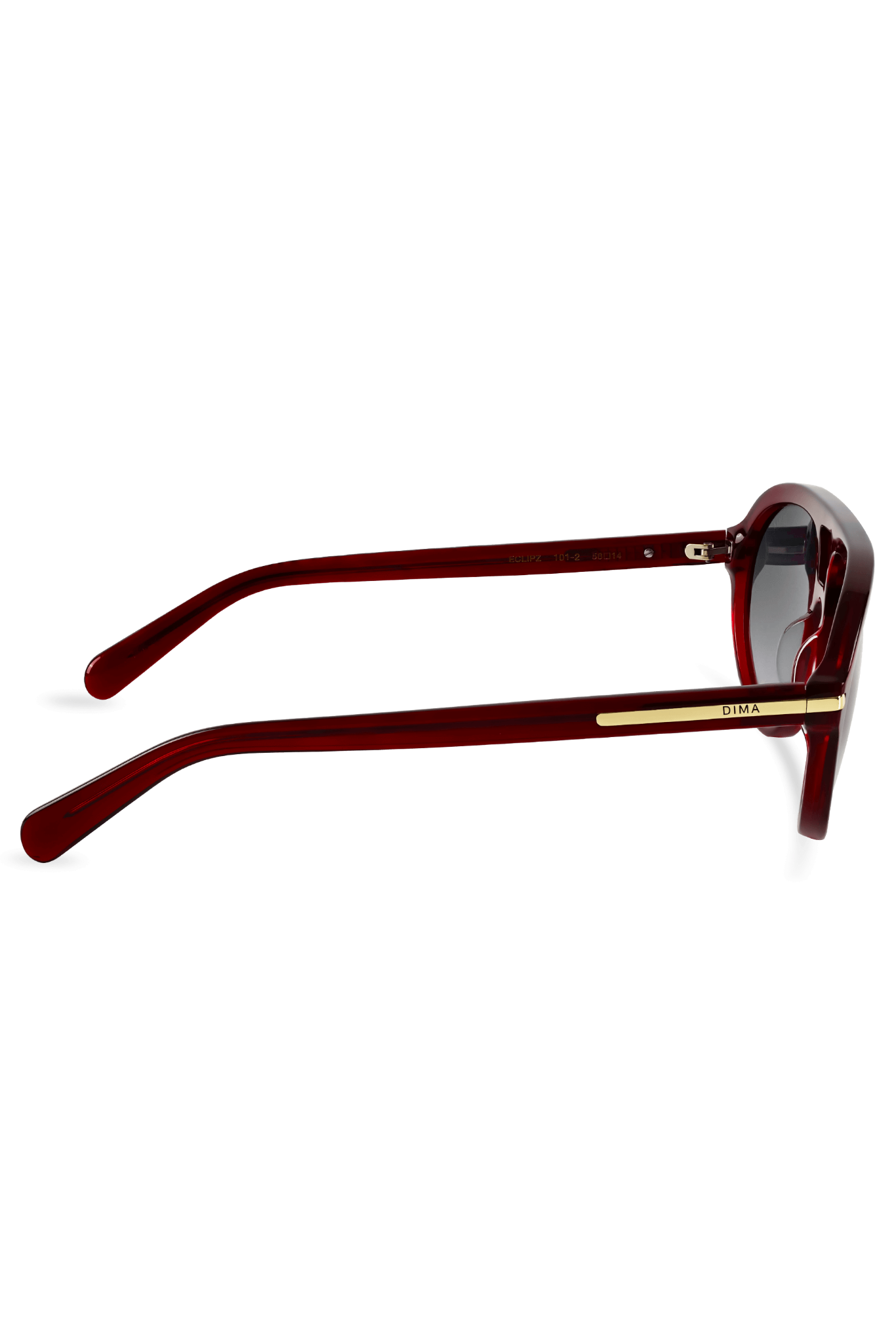 DIMA Sunglasses Eclipz Crystal Red Frame Grey Gradient Lens 4