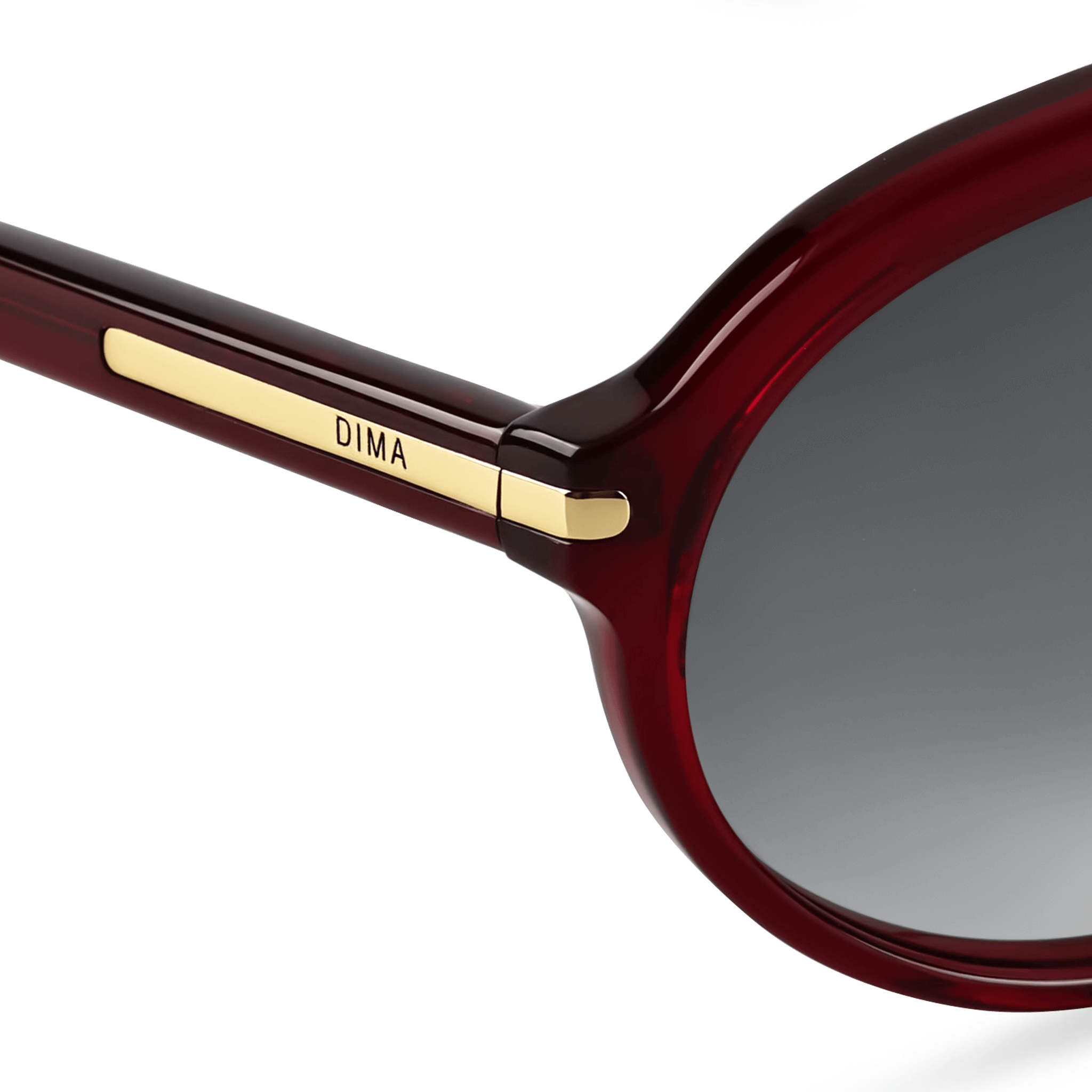 DIMA Sunglasses Eclipz Crystal Red Frame Grey Gradient Lens 5