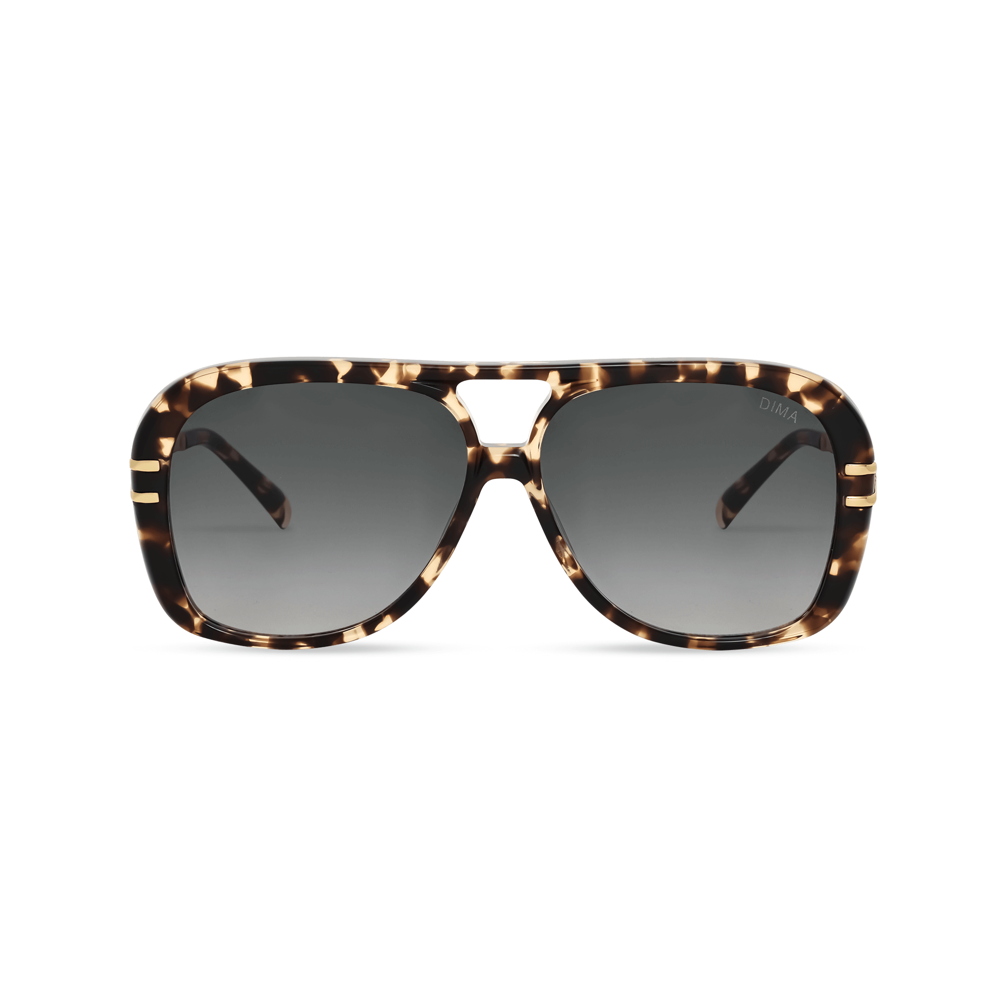 DIMA Sunglasses Spark Espresso Tortoise Frame Grey Gradient Lens 1