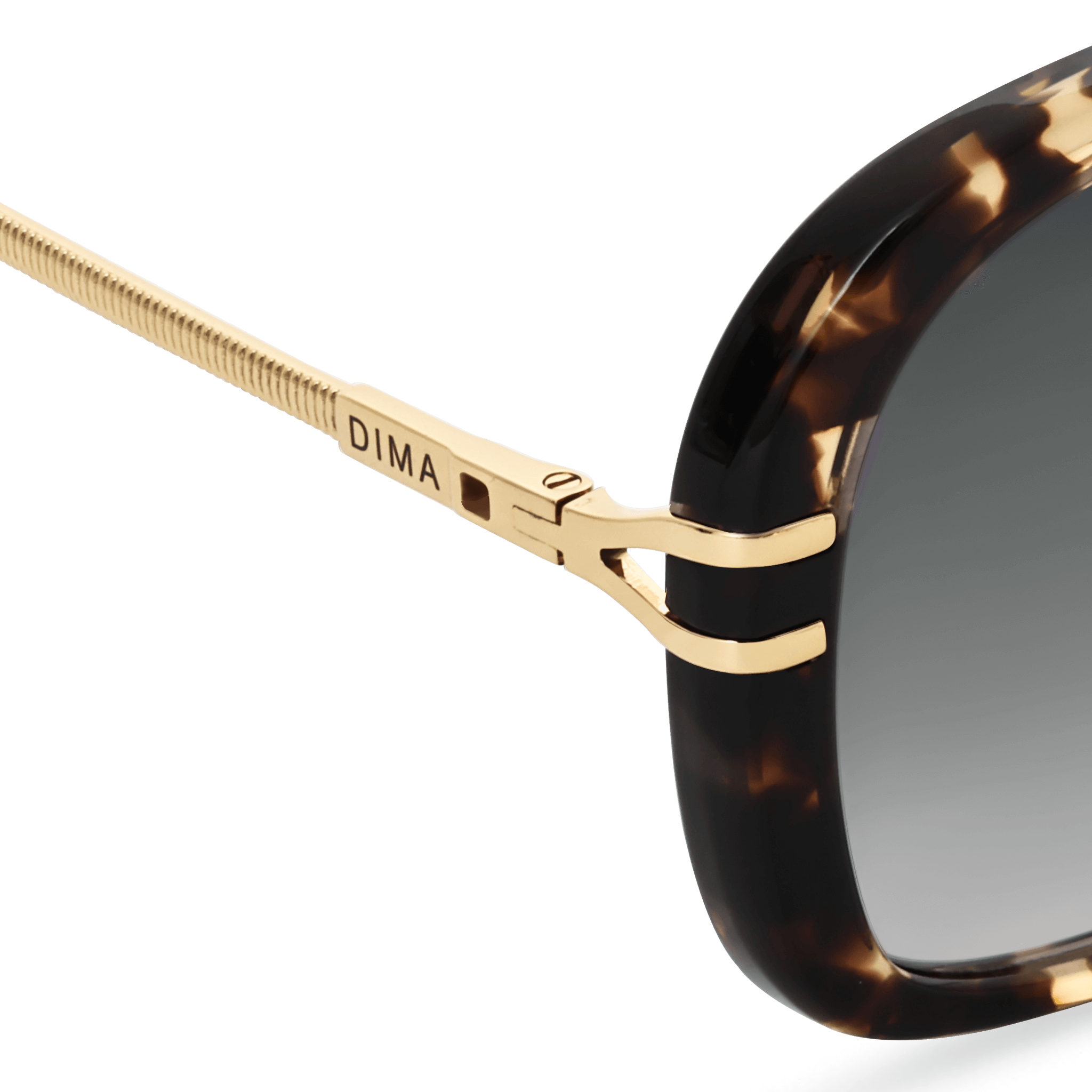 DIMA Sunglasses Spark Espresso Tortoise Frame Grey Gradient Lens 5