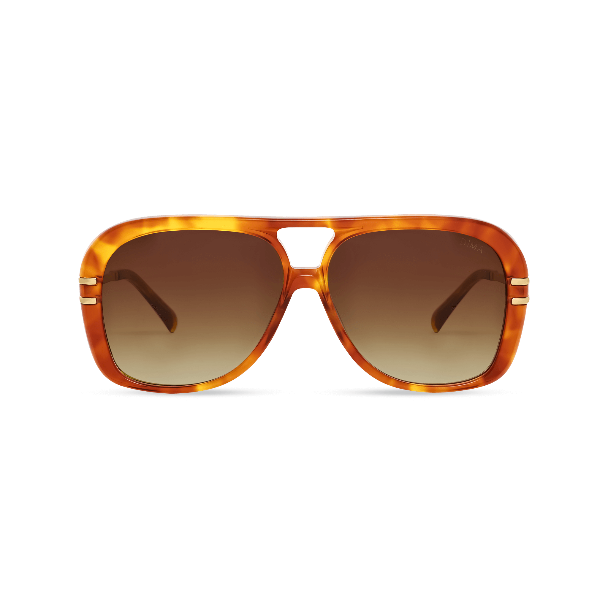 DIMA Sunglasses Spark Light Tortoise Frame Brown Gradient Lens 1