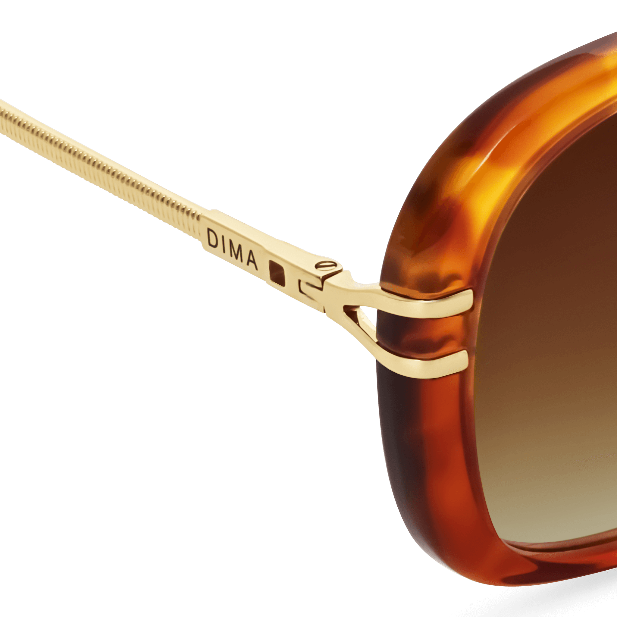 DIMA Sunglasses Spark Light Tortoise Frame Brown Gradient Lens 5