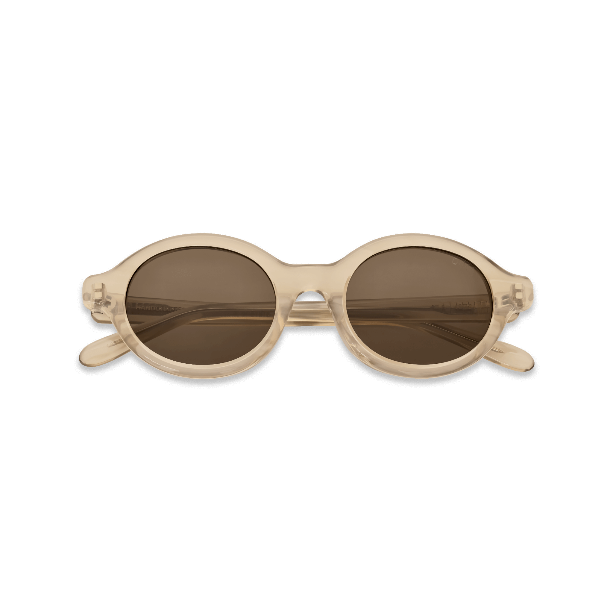 Dima Eyewear Aila Crystal Brown Pearl Demi Frame Brown Lens 2