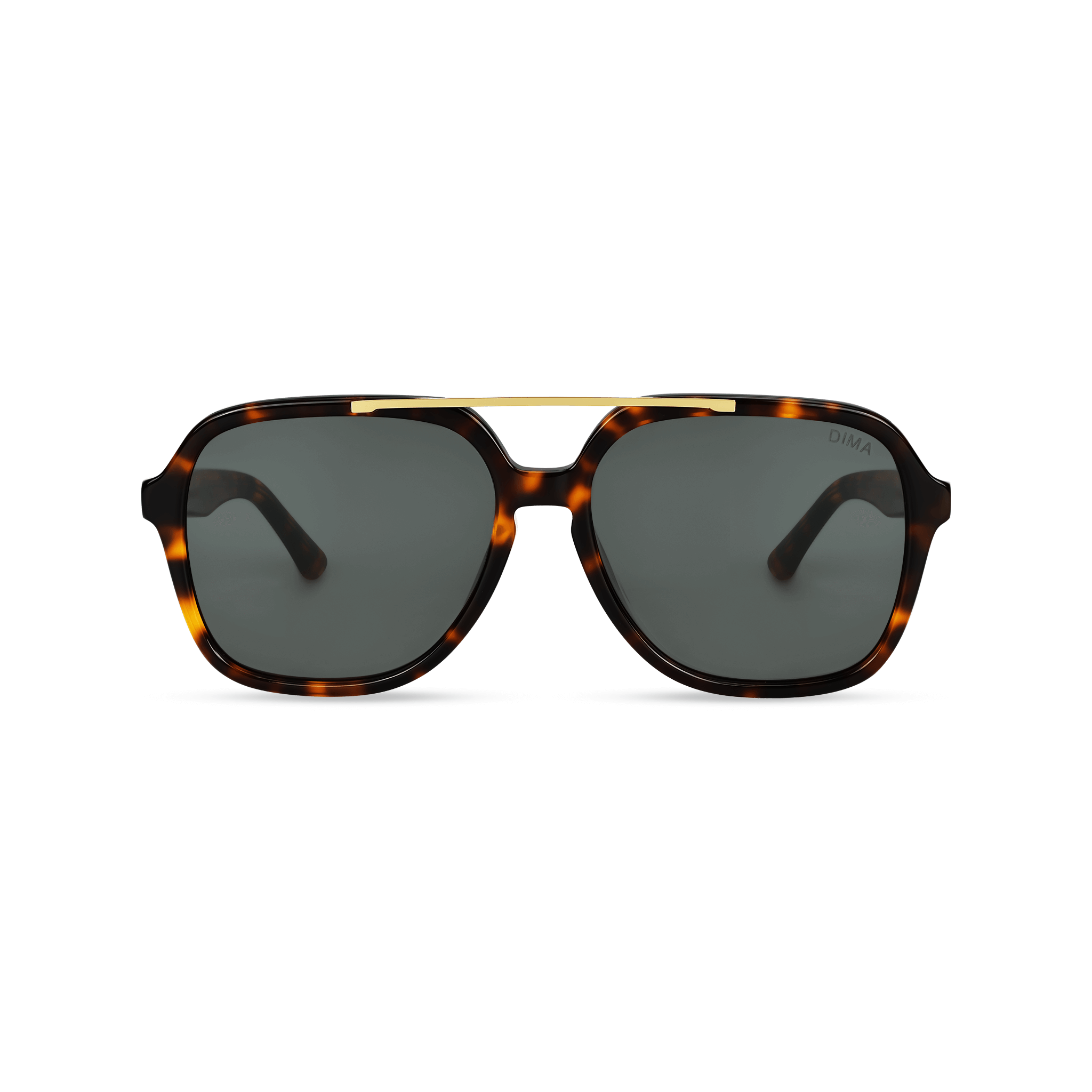 Dima Eyewear Vista Brown Tortoise Frame Grey Lens 1