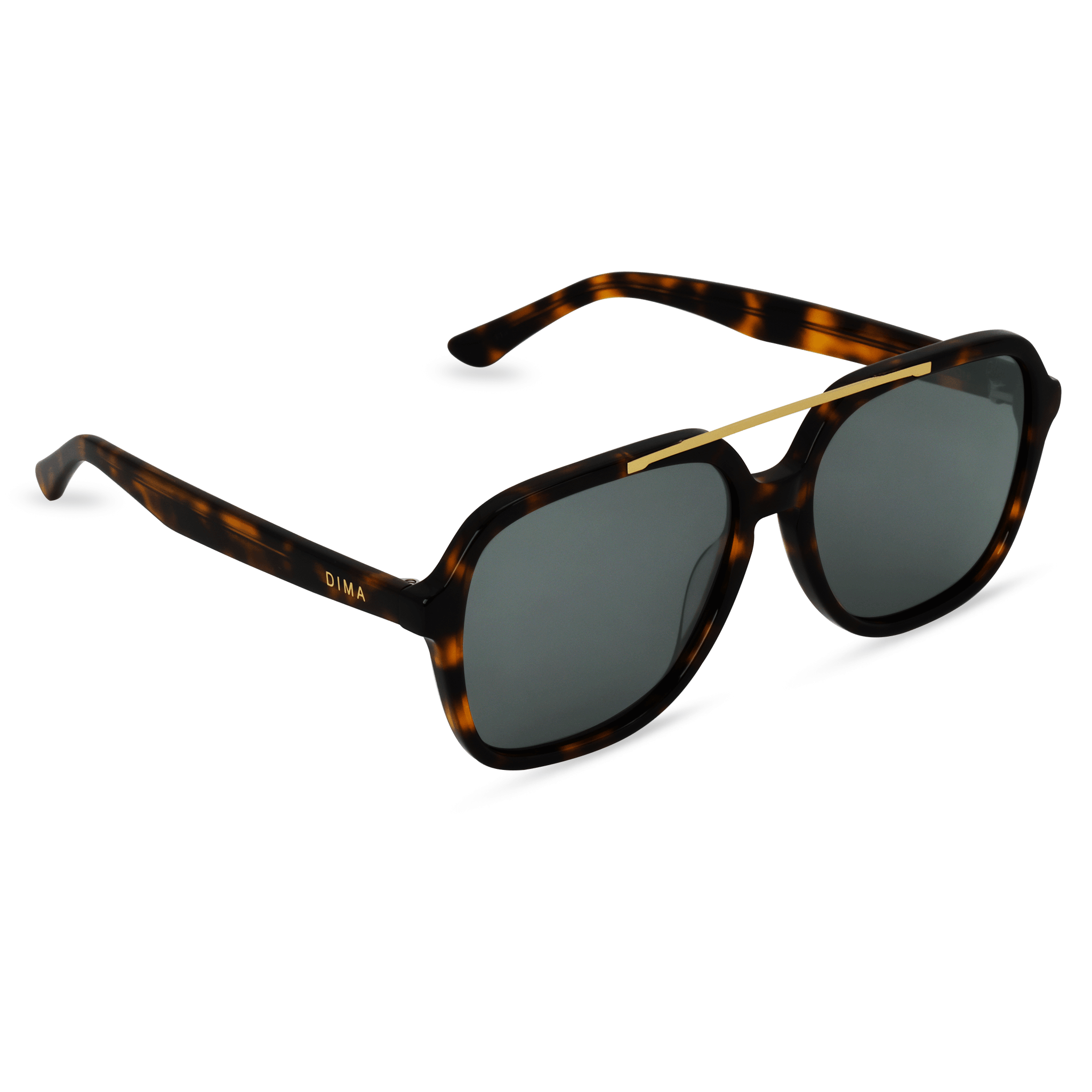 Dima Eyewear Vista Brown Tortoise Frame Grey Lens 3