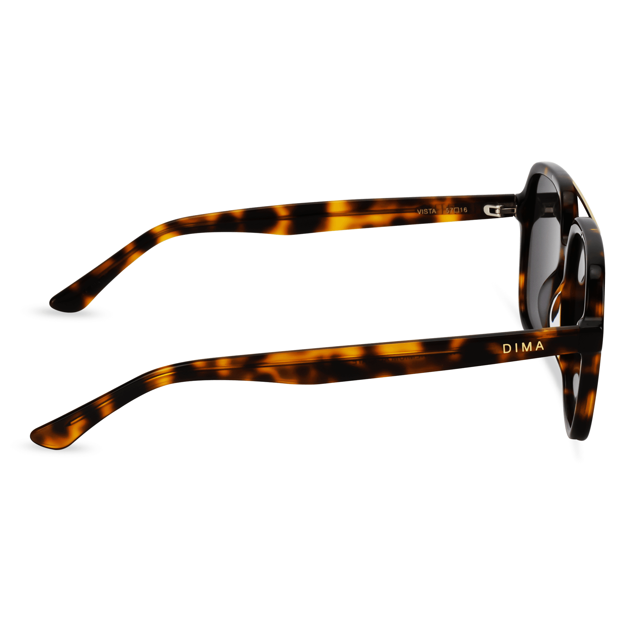 Dima Eyewear Vista Brown Tortoise Frame Grey Lens 4