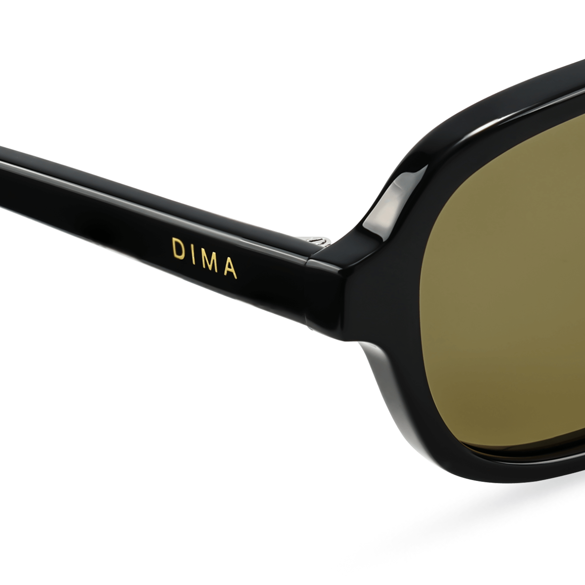 Dima Sunglasses Corey Black Frame Olive Lens 5