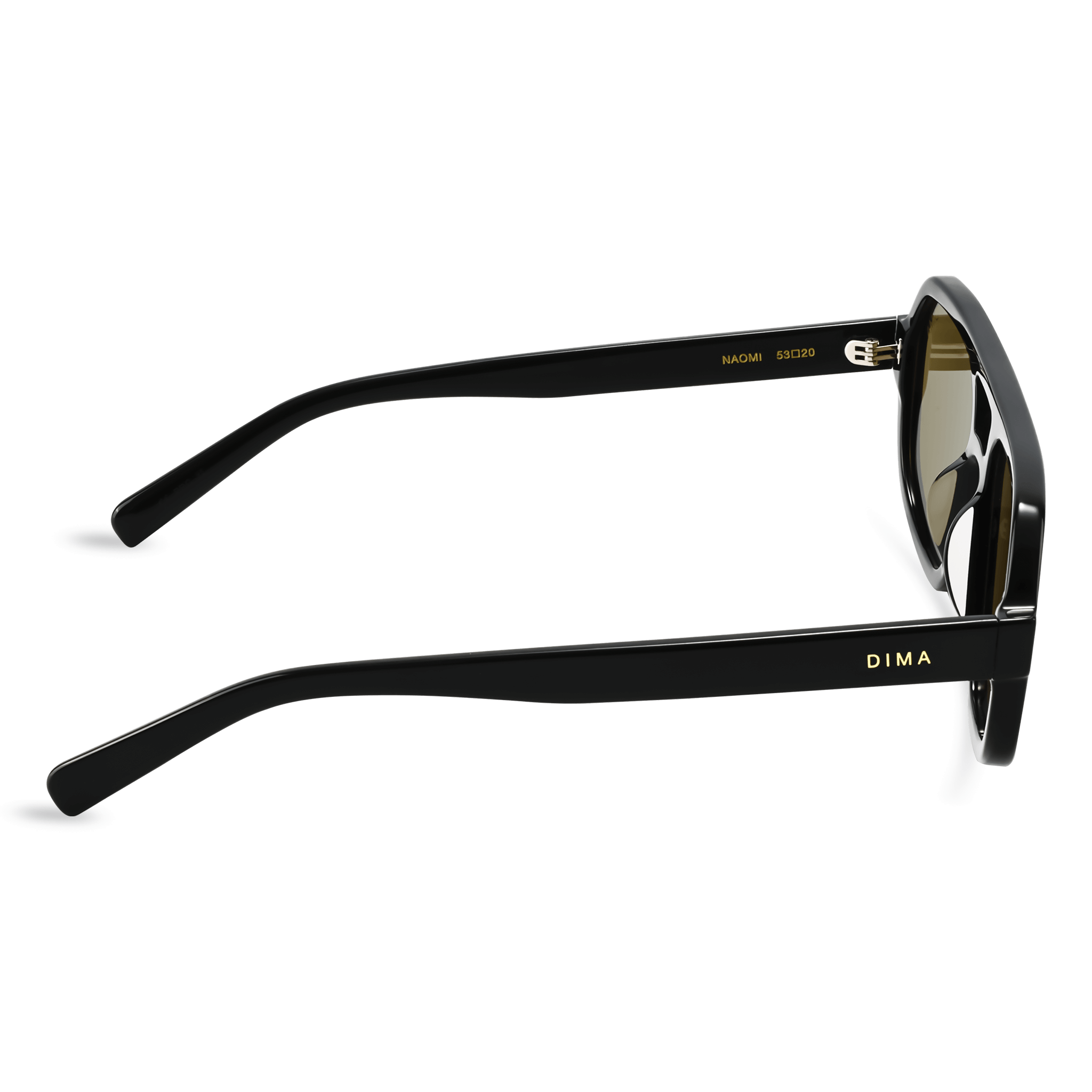 Dima Sunglasses Naomi Black Frame Olive Lens 4