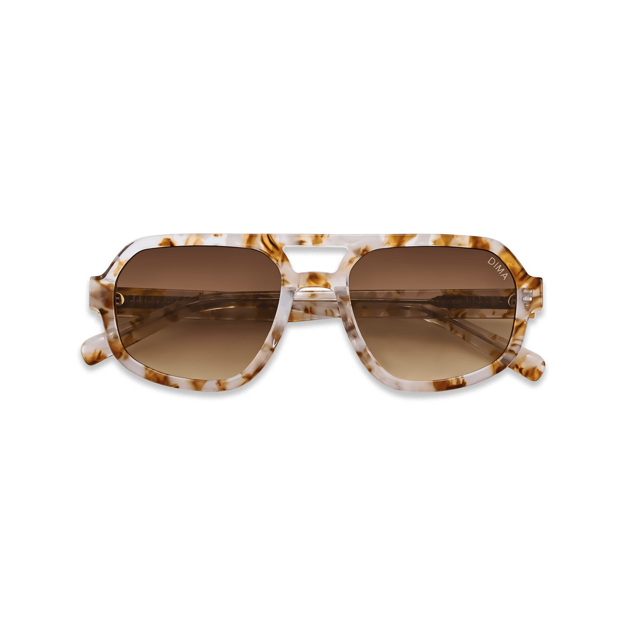 Dima Sunglasses Naomi Brown Pearl Frame Brown Gradient Lens 2