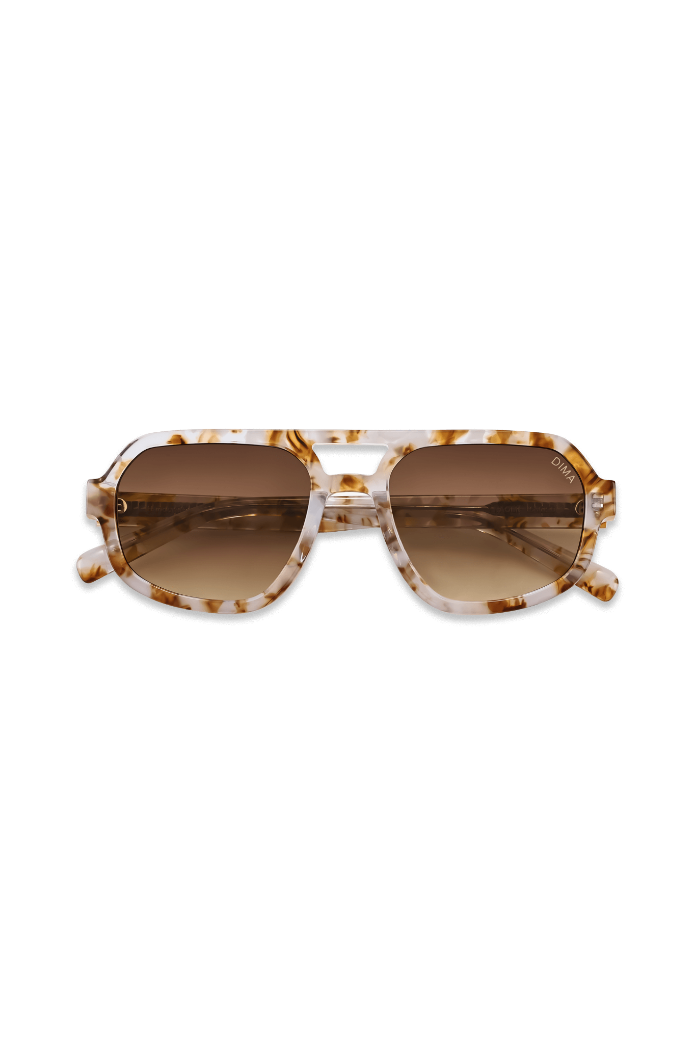 Dima Sunglasses Naomi Brown Pearl Frame Brown Gradient Lens 2