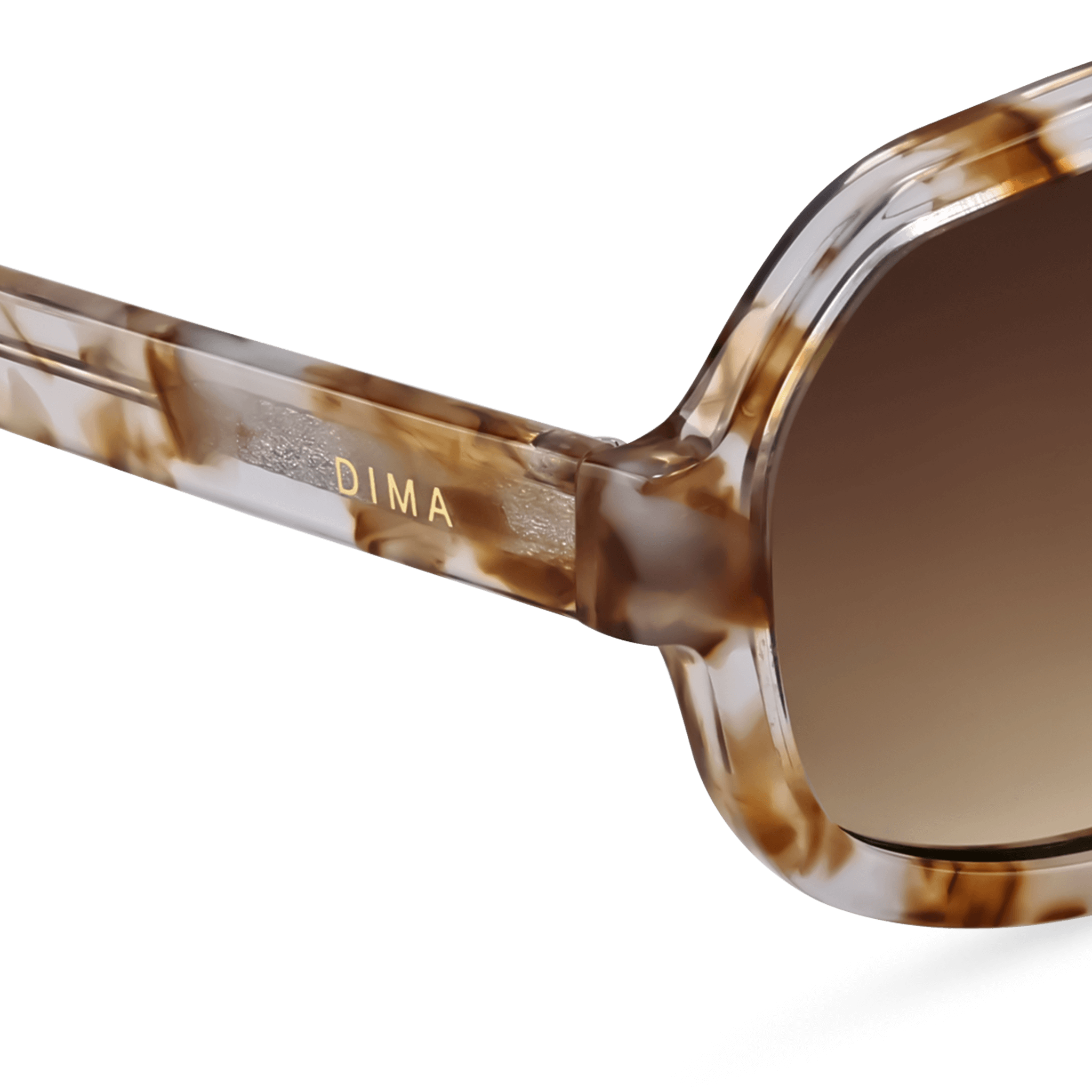 Dima Sunglasses Naomi Brown Pearl Frame Brown Gradient Lens 5