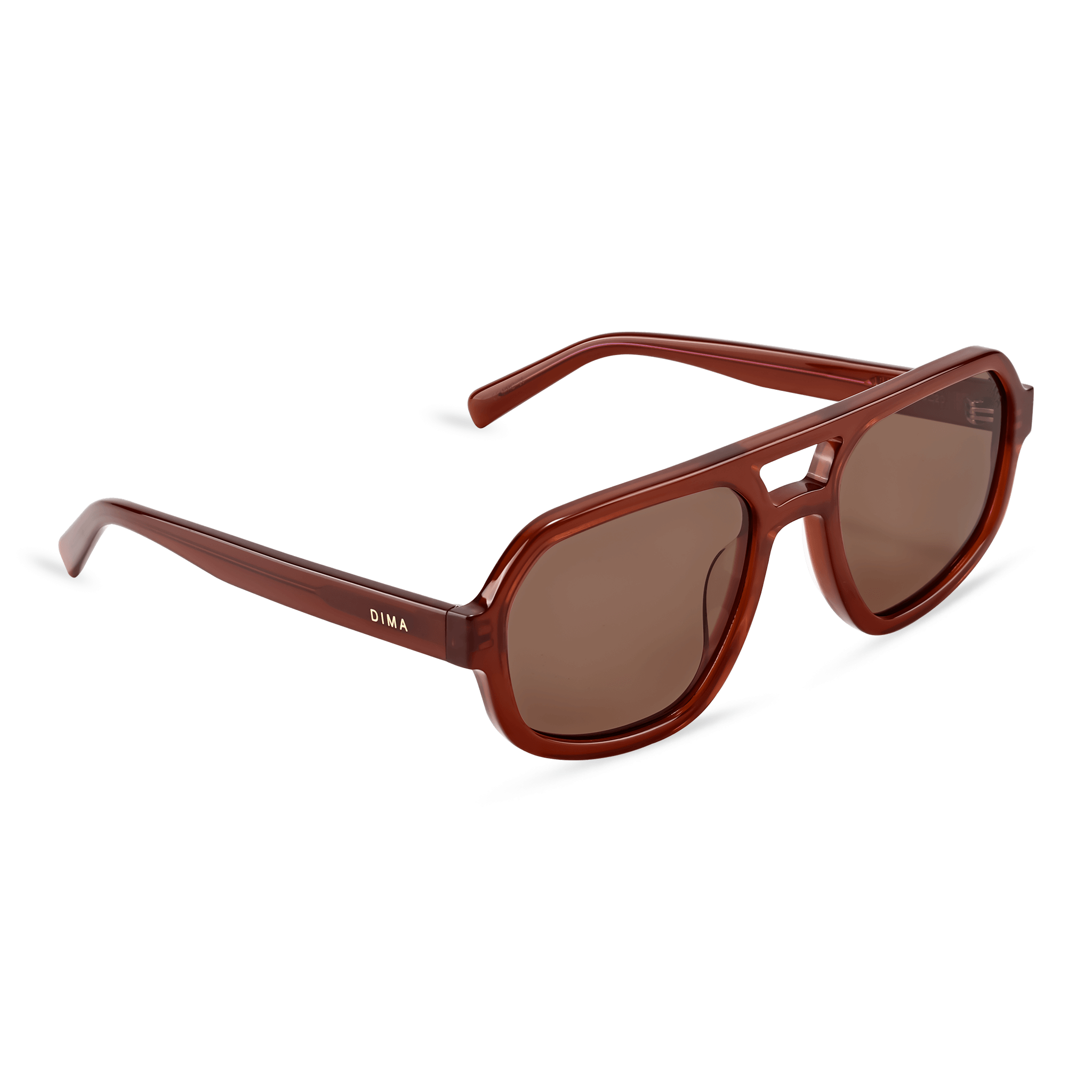 Dima Sunglasses Naomi Honey Marple Frame Warm Tea-brown Gradient Lens 3