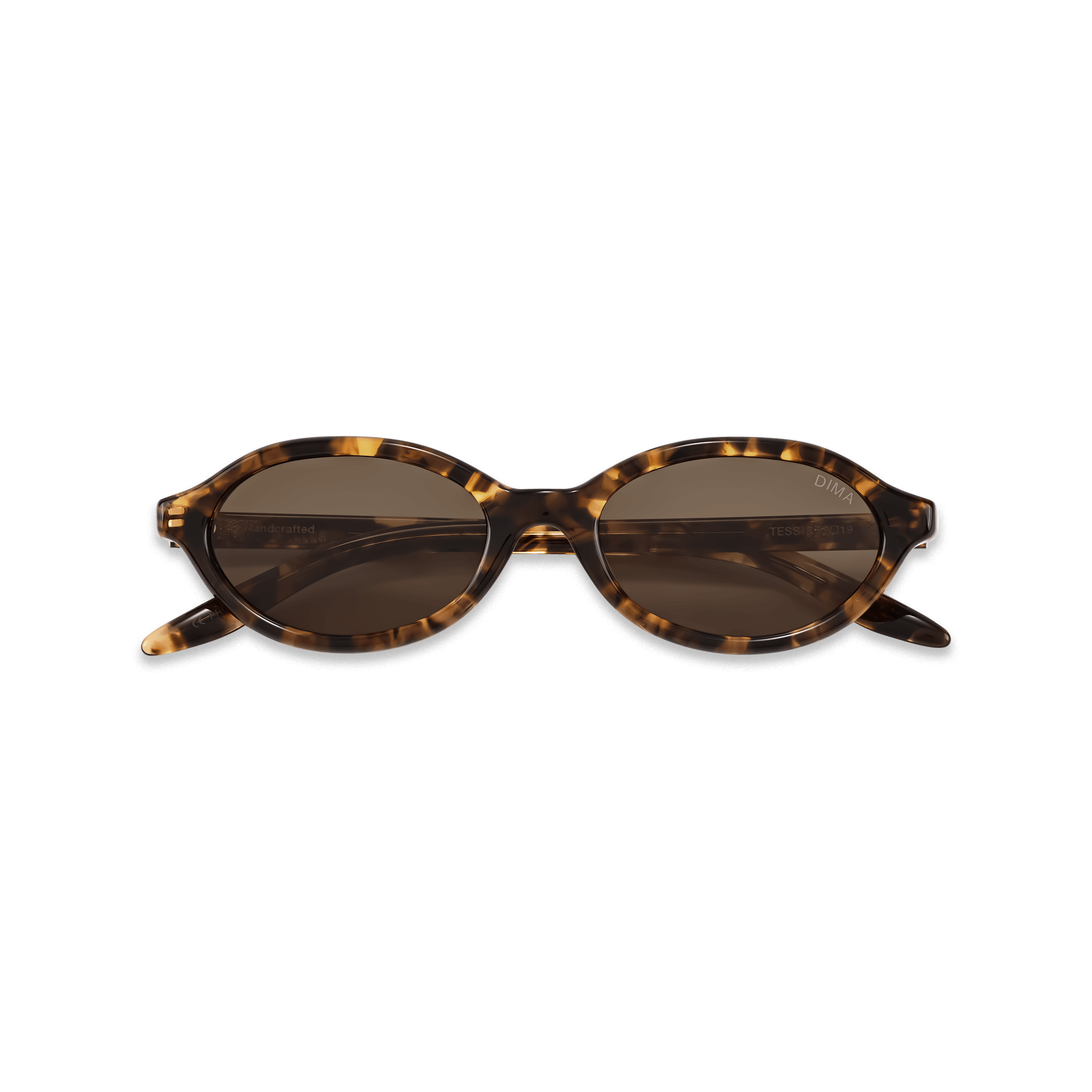 Dima Sunglasses Tess Dark Amber Tortoise Frame Brown Lens 2