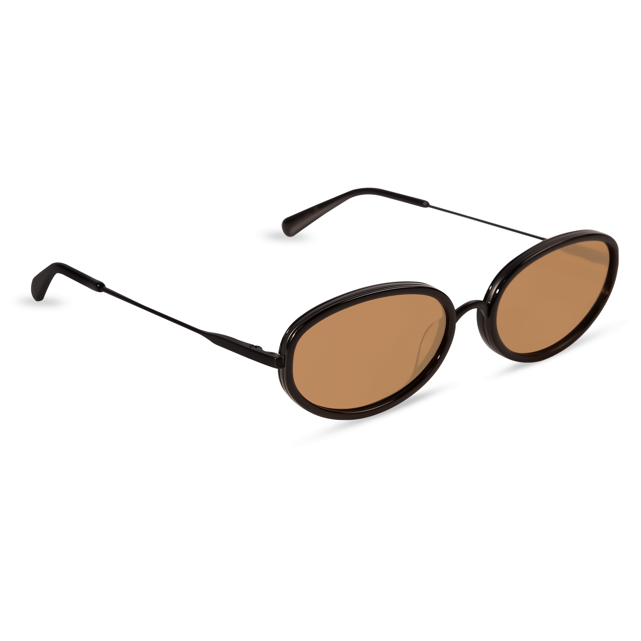 DIMA Eyewear Solis Black Frame Light Brown Lens 3