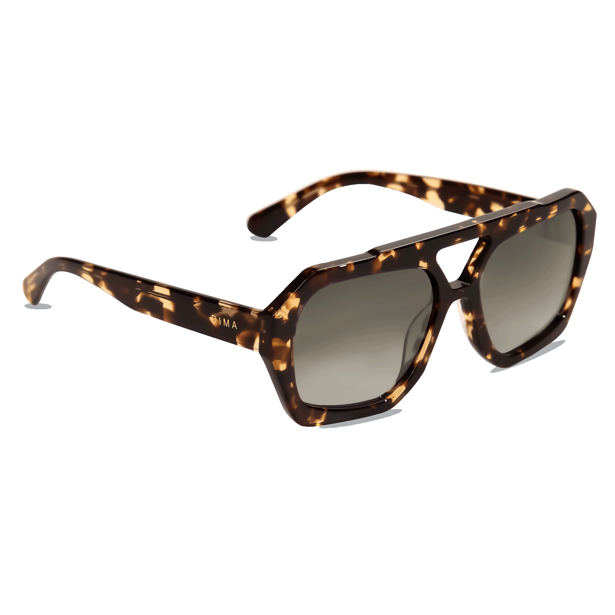 diam sunglass beth blonde tortoise frame grey gradient lens 2
