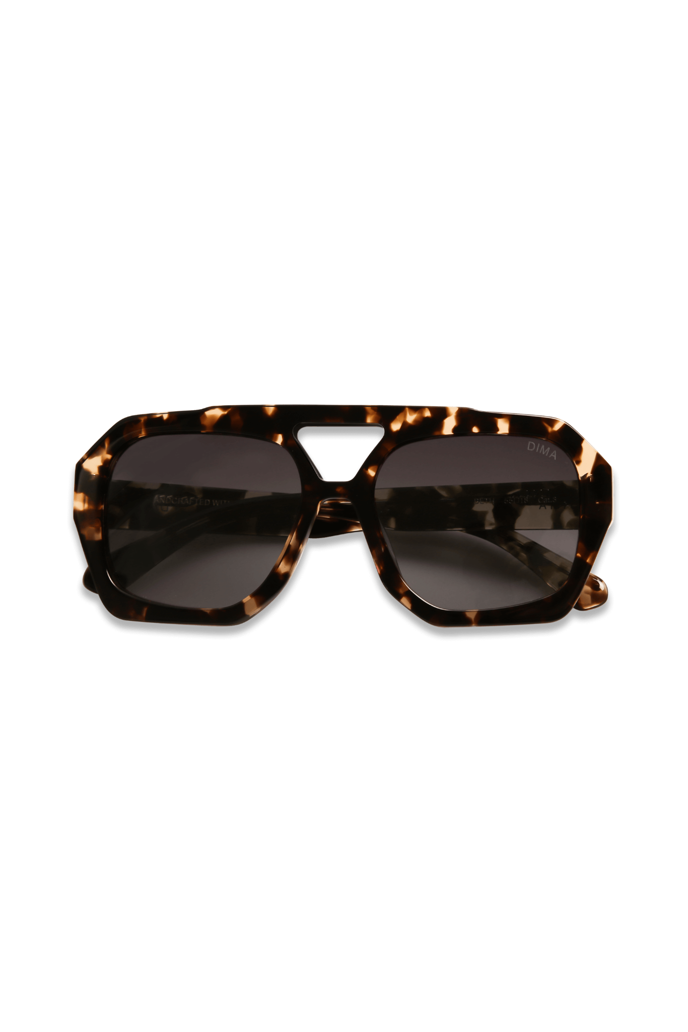 diam sunglass beth blonde tortoise frame grey gradient lens 5