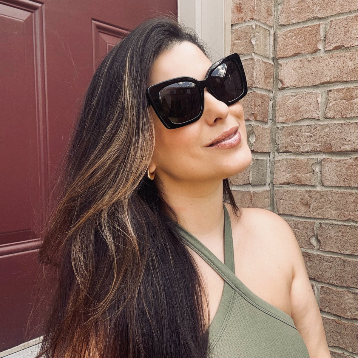 dima eyewear stella black frame black lens look 1