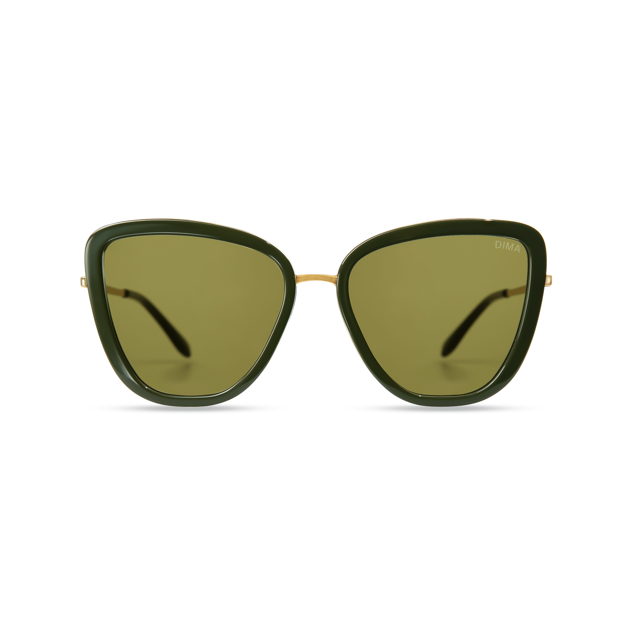 dima sunglass Isla gold olive frame olive lens 1