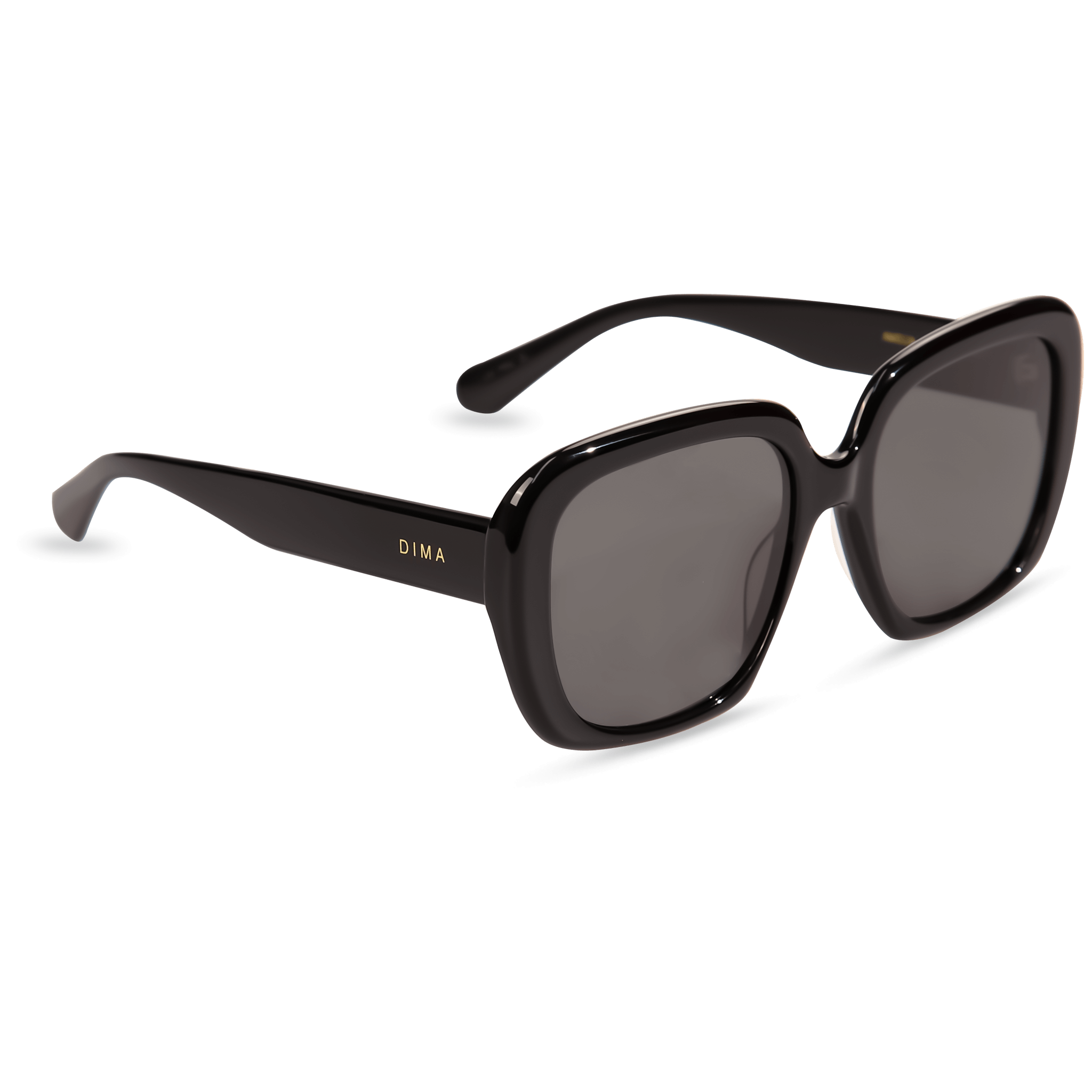 dima sunglass amelia black frame grey lens 2
