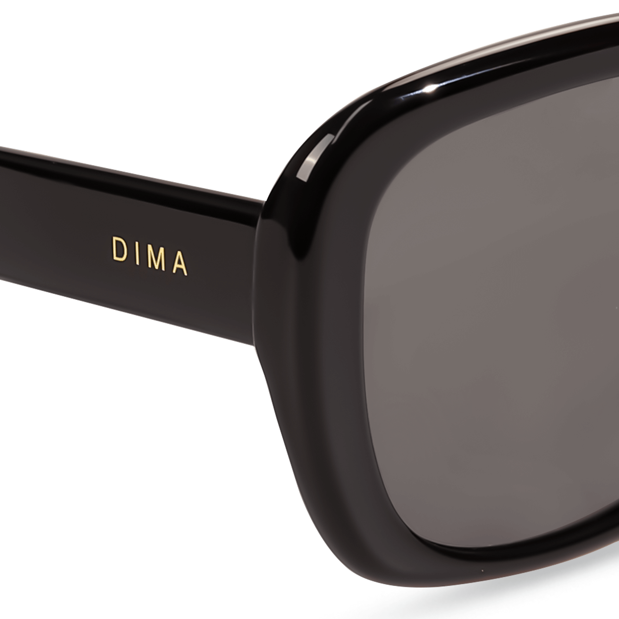 dima sunglass amelia black frame grey lens 4