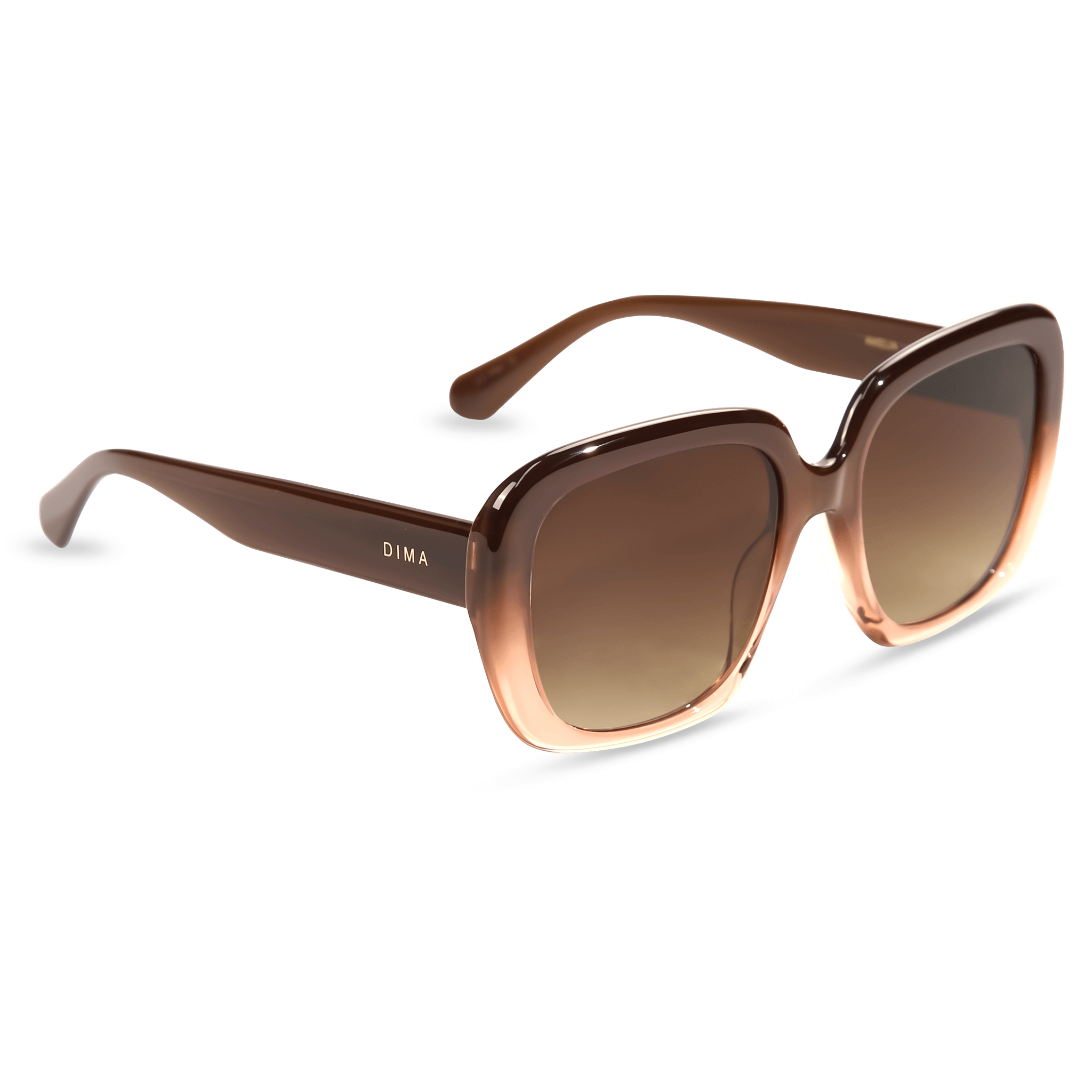 dima sunglass amelia milky brown gradient frame brown gradient lens 2