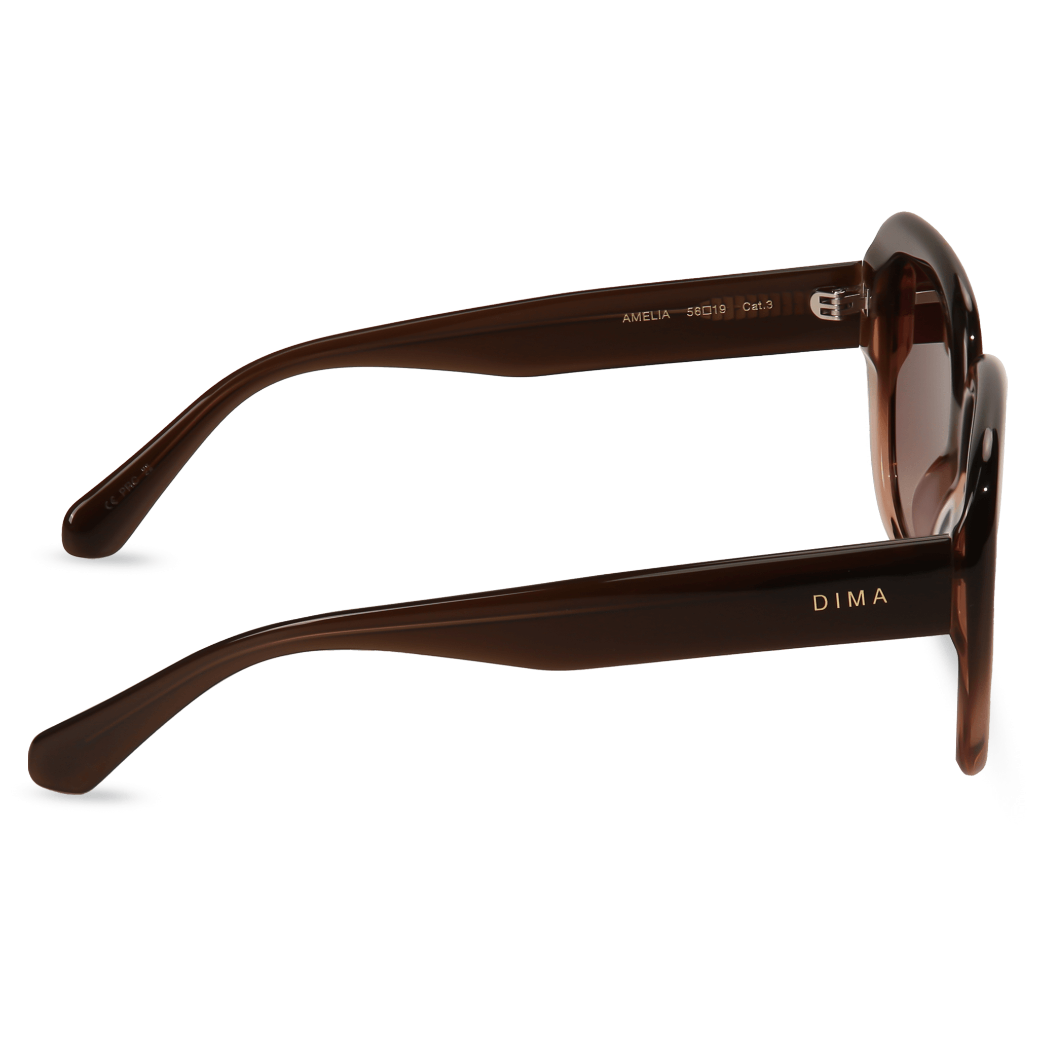 dima sunglass amelia milky brown gradient frame brown gradient lens 3