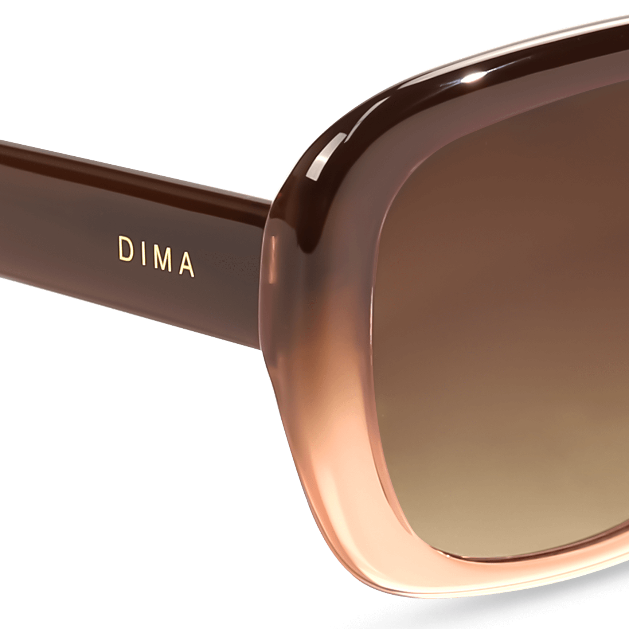 dima sunglass amelia milky brown gradient frame brown gradient lens 4