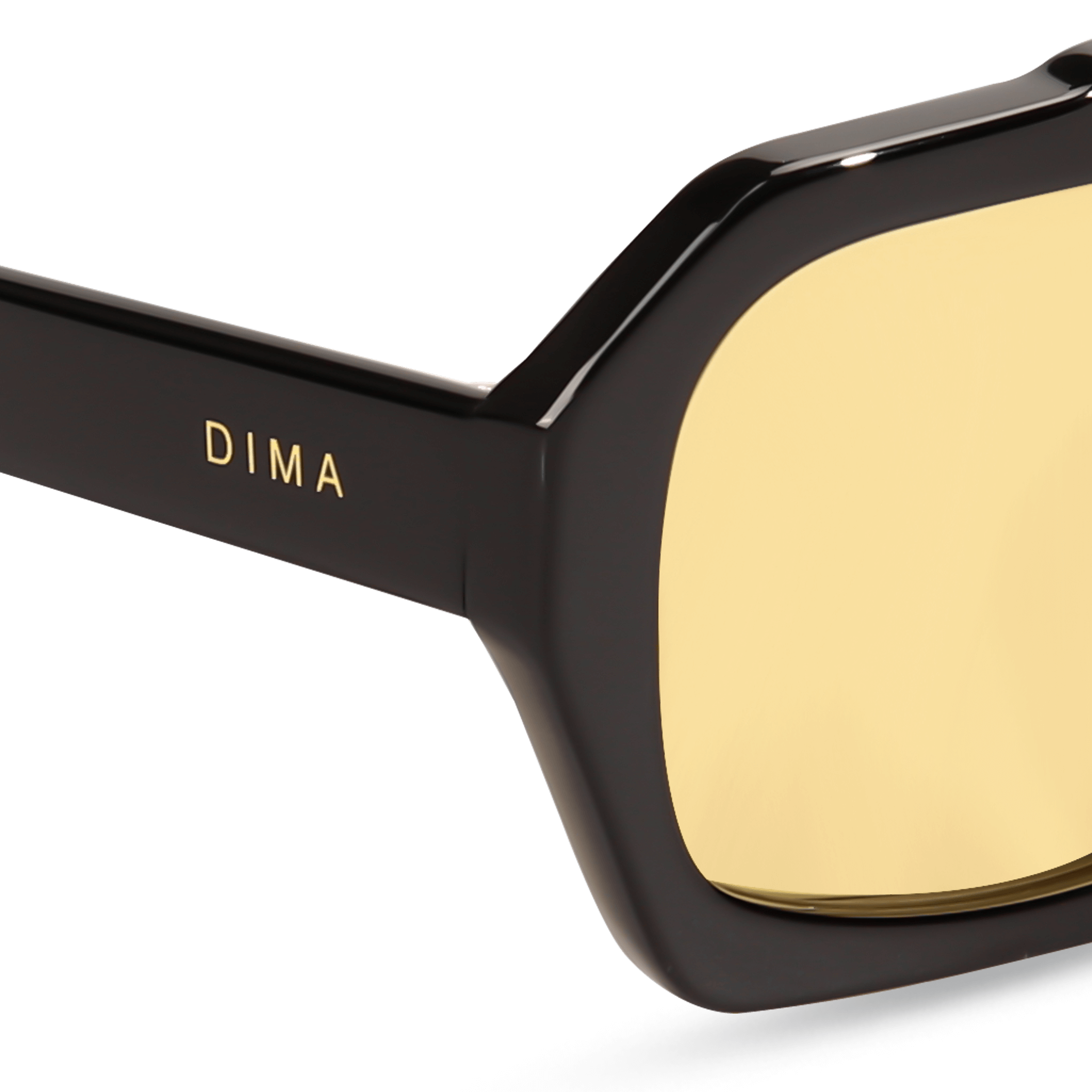 dima sunglass beth black frame yellow lens 4