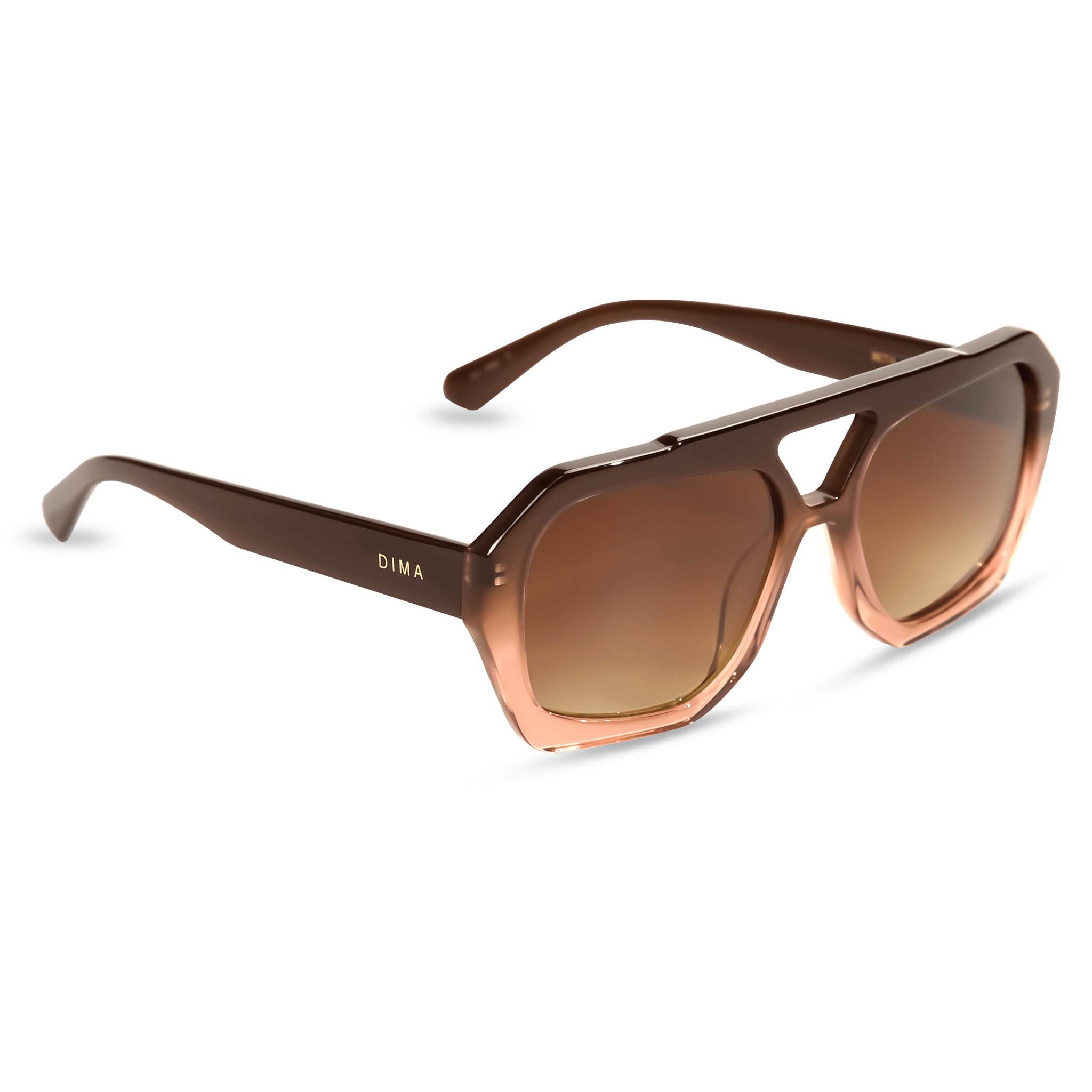 dima sunglass beth milky brown gradient frame brown gradient lens 2