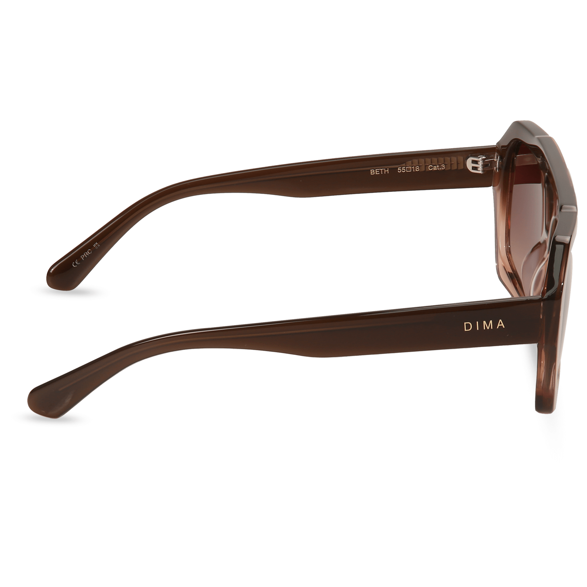 dima sunglass beth milky brown gradient frame brown gradient lens 3