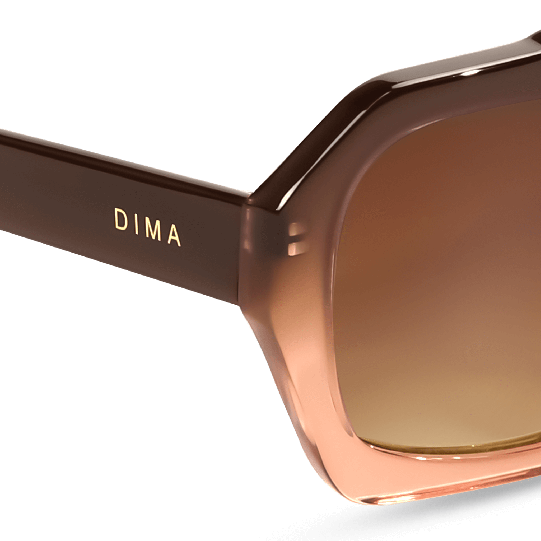 dima sunglass beth milky brown gradient frame brown gradient lens 4