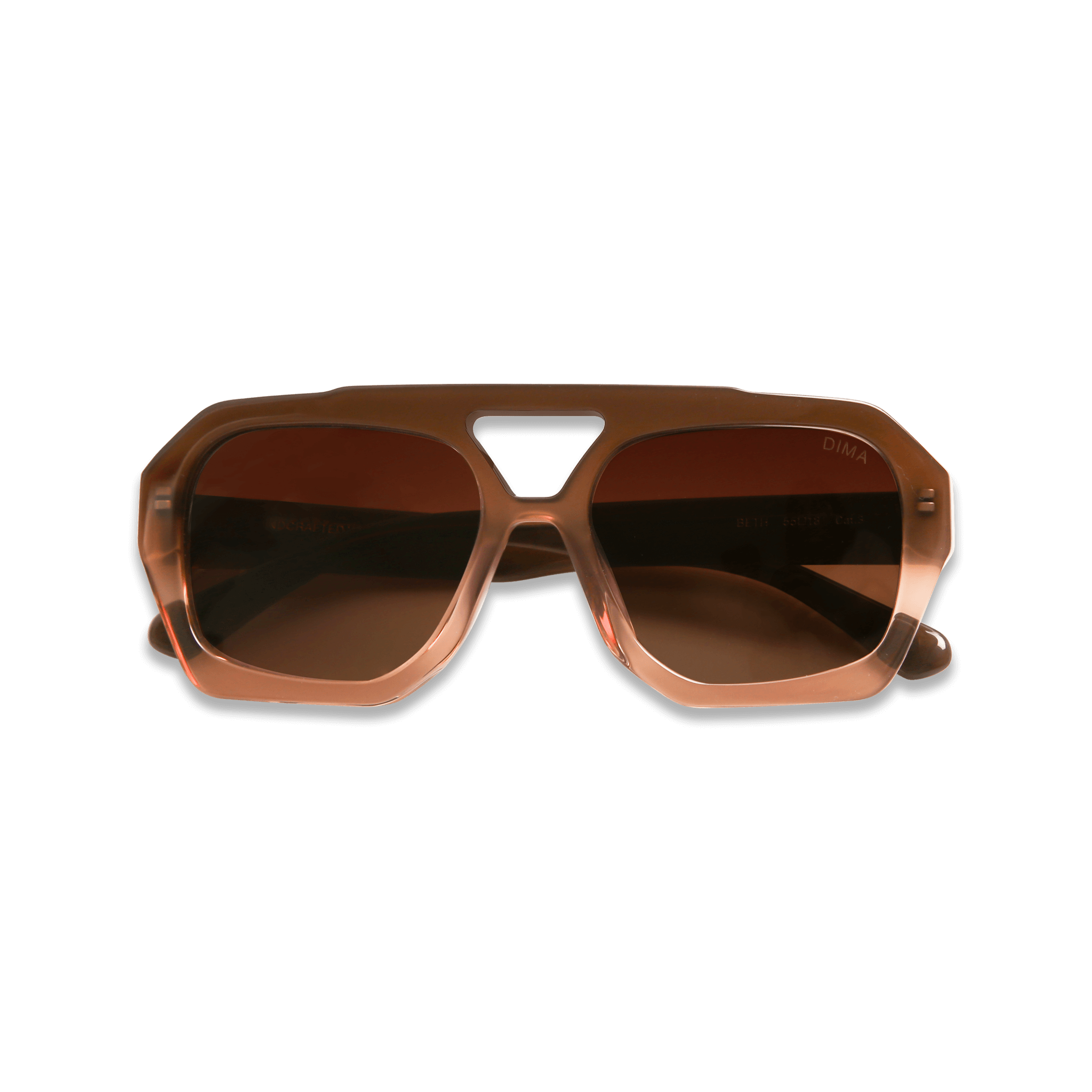 dima sunglass beth milky brown gradient frame brown gradient lens 5
