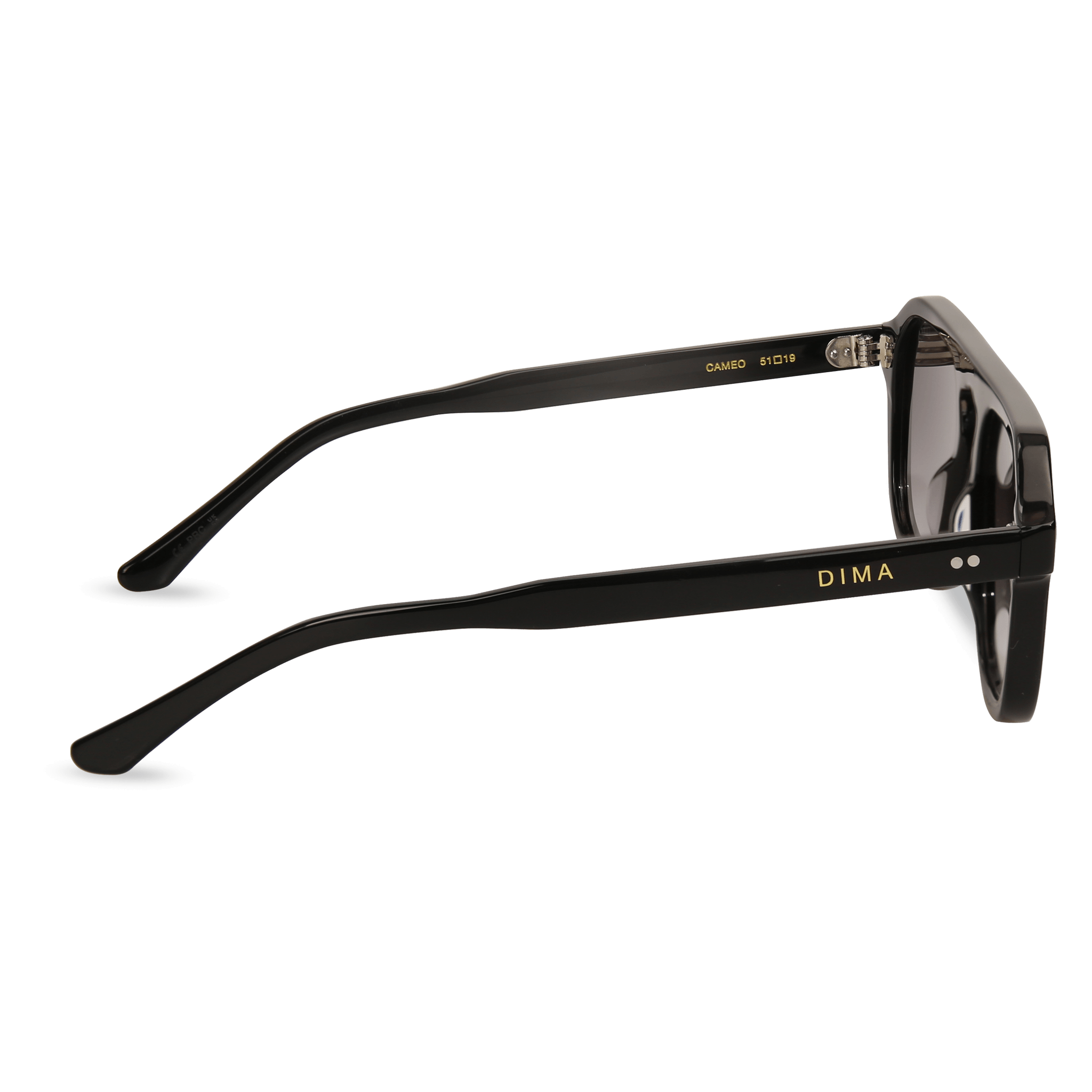 dima sunglass cameo black frame grey gradient lens 3