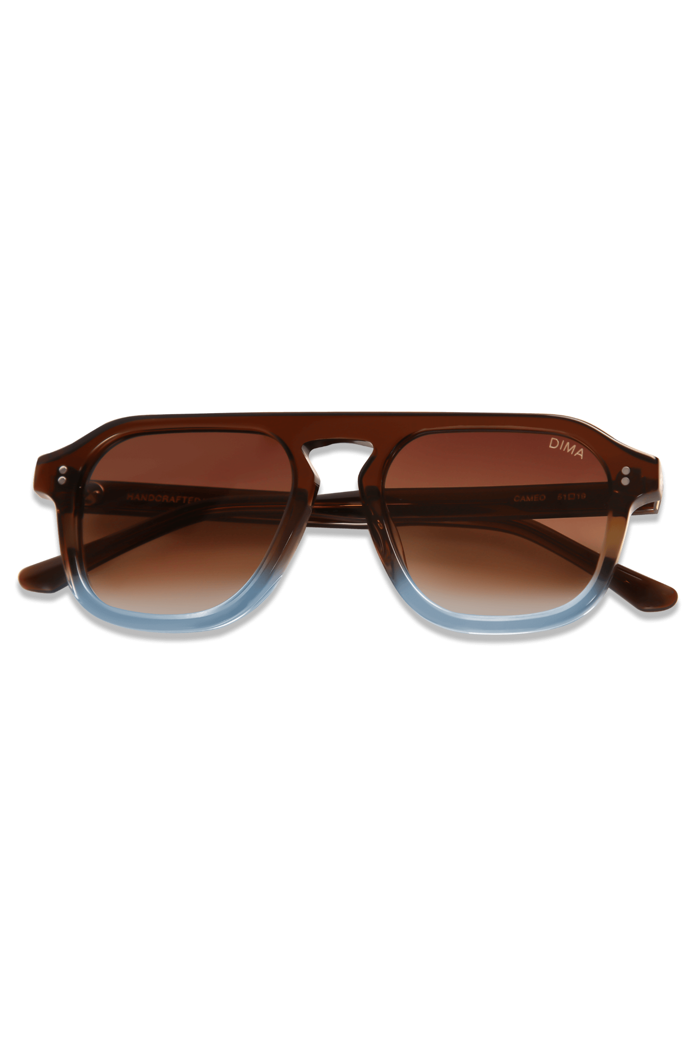 dima sunglass cameo brown grey gradient frame brown gradient lens 1