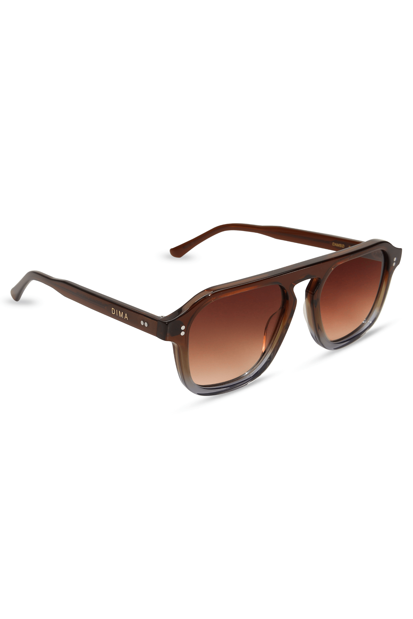 dima sunglass cameo brown grey gradient frame brown gradient lens 4