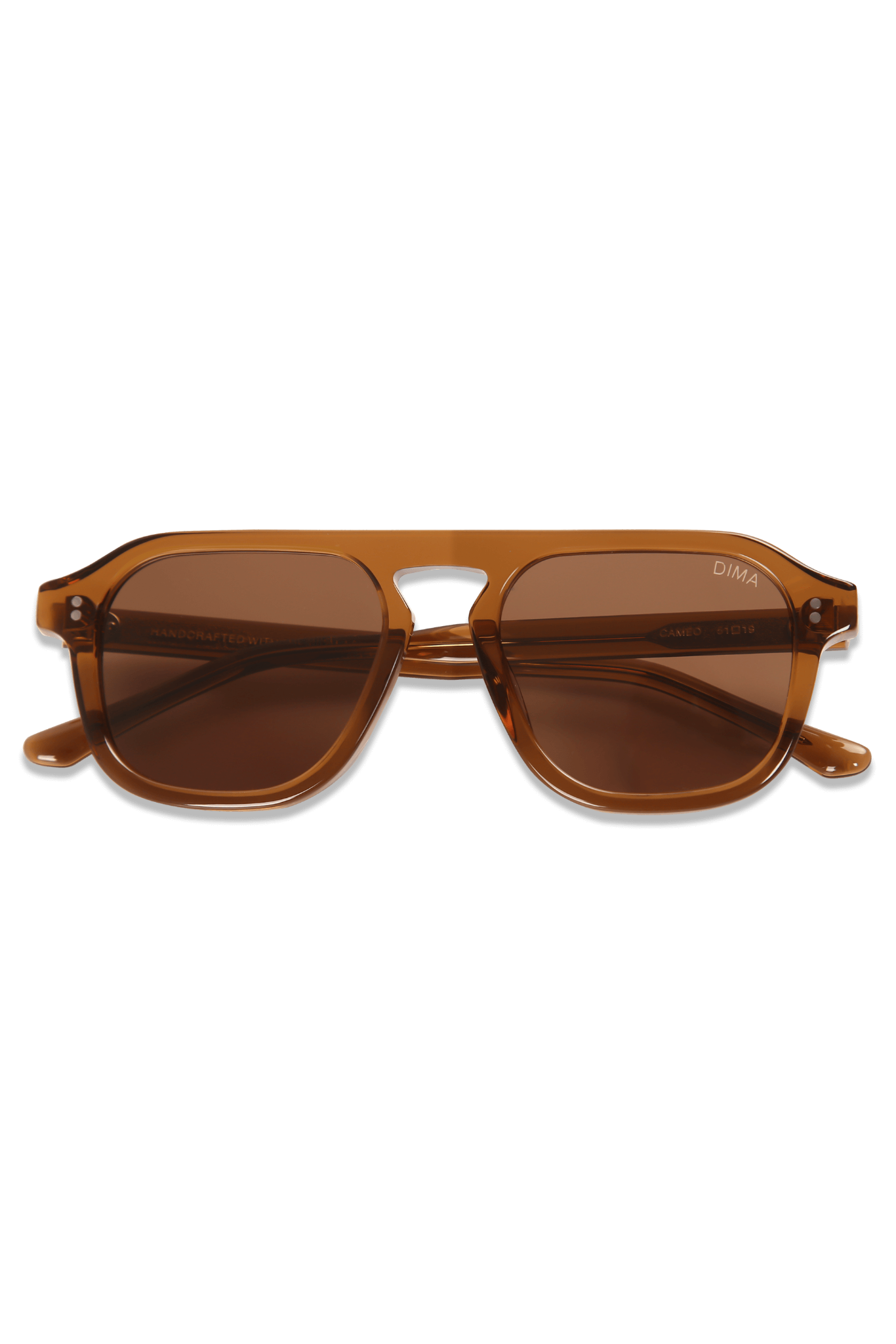 dima sunglass cameo crystal brown frame brown lens 1